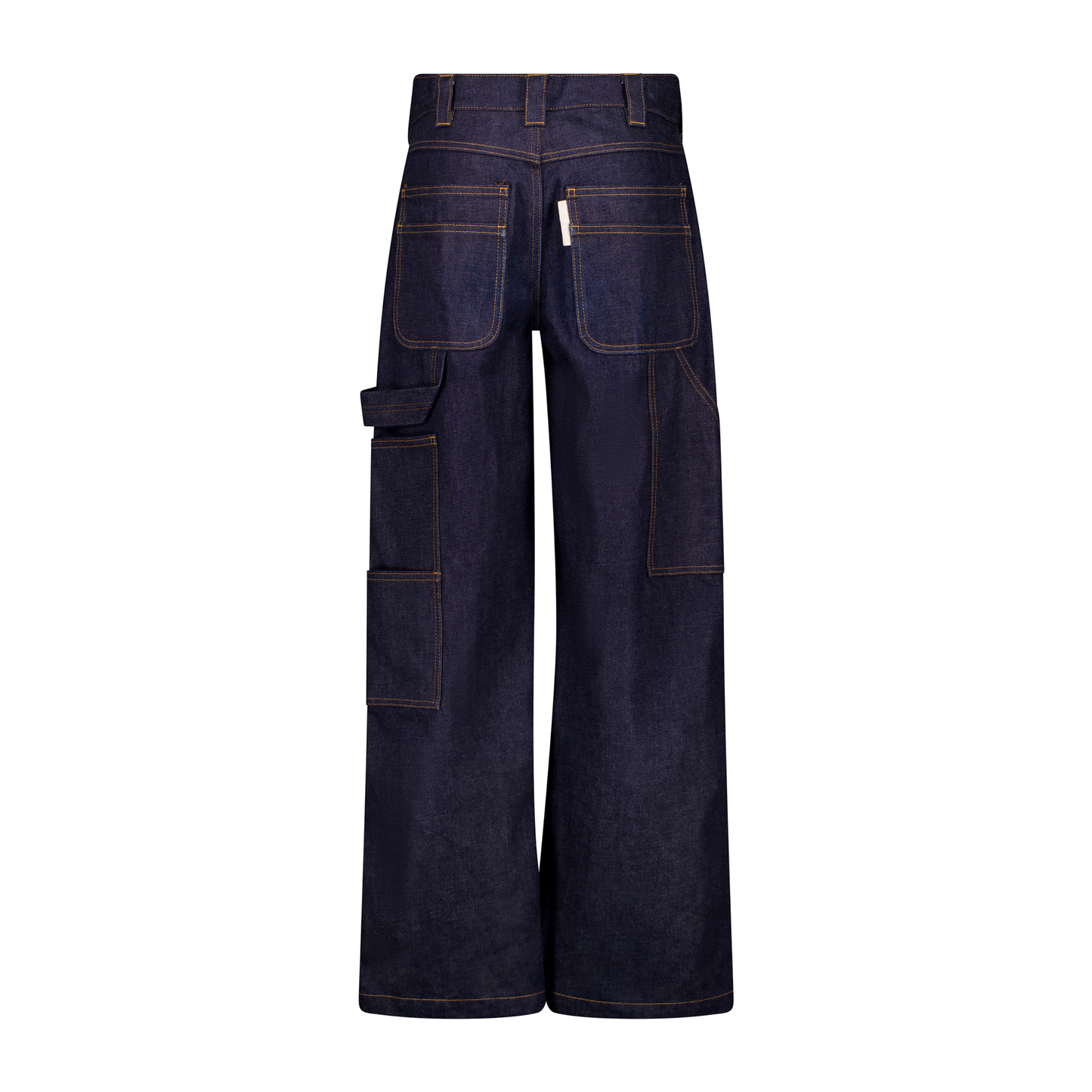 Frankie Raw Denim Straight Leg Workwear Trousers
