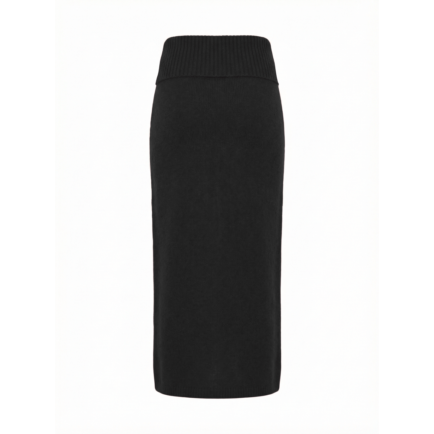 Corin Midweight Cashmere Black Split Tube Skirt