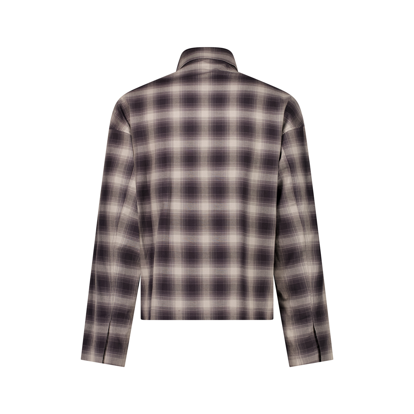 Tino Cotton Check Shirting Collar Blouson