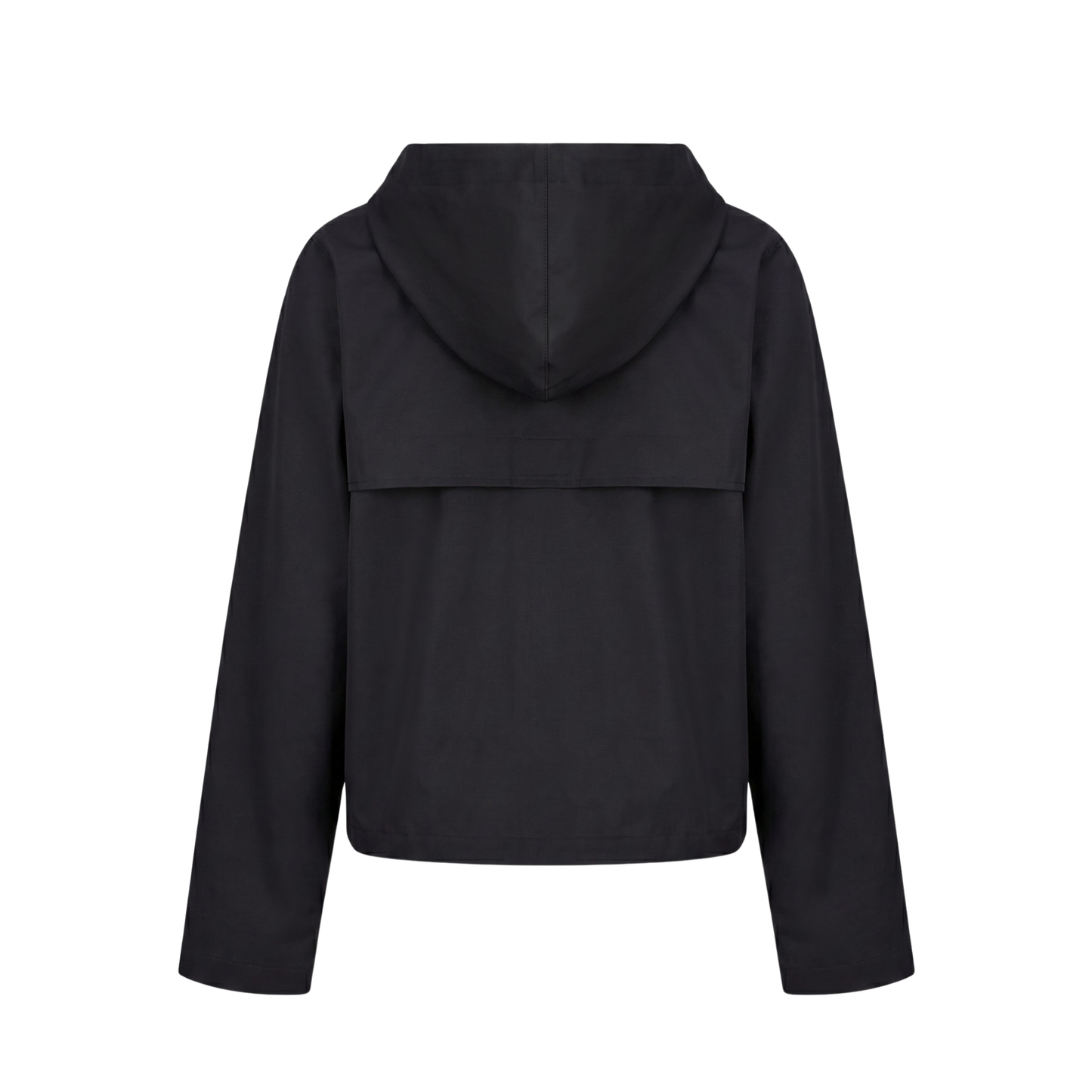 Hooded Cotton Crop Blouson