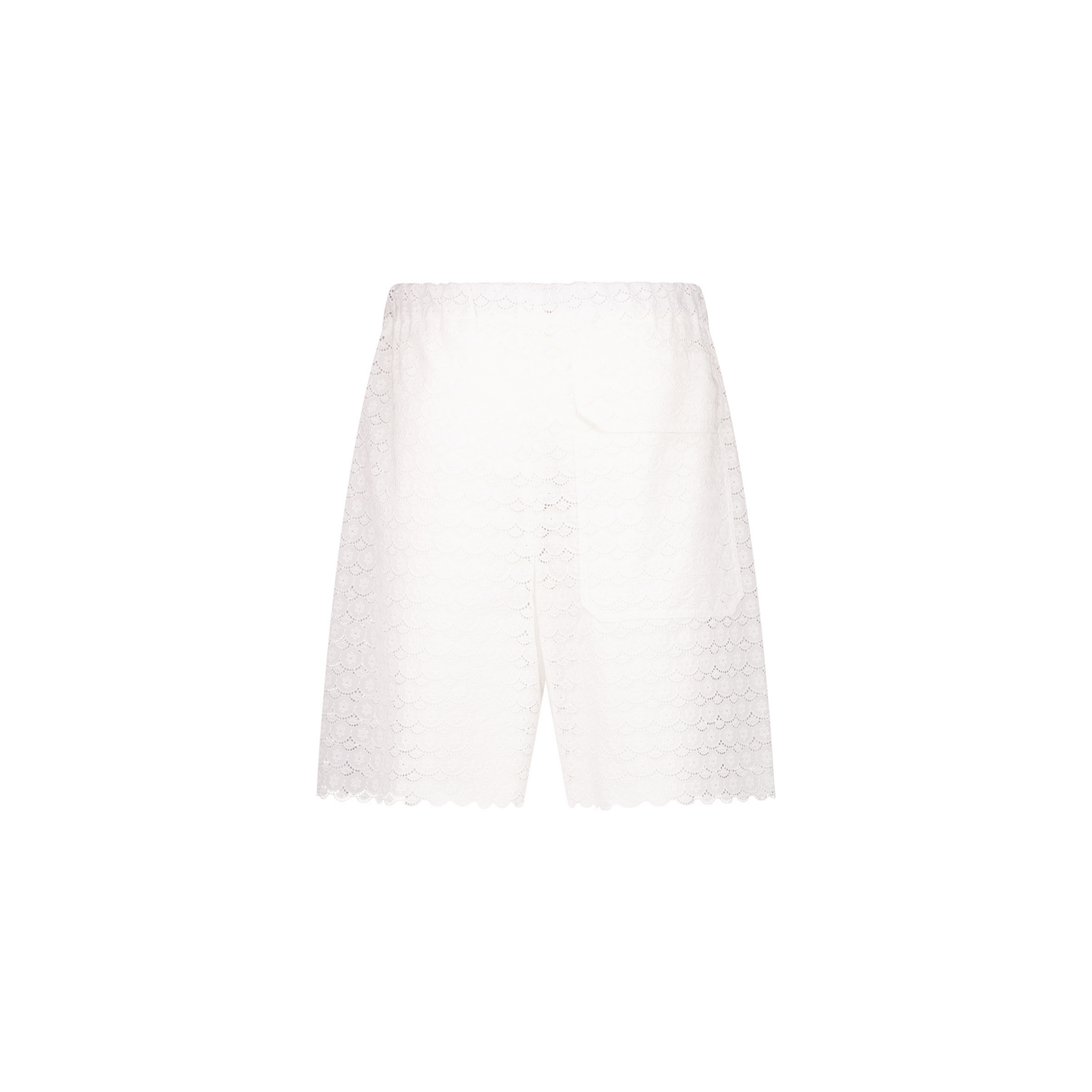 Neil Exaggerated Unlined Flower Cotton Lace Drawstring Shorts