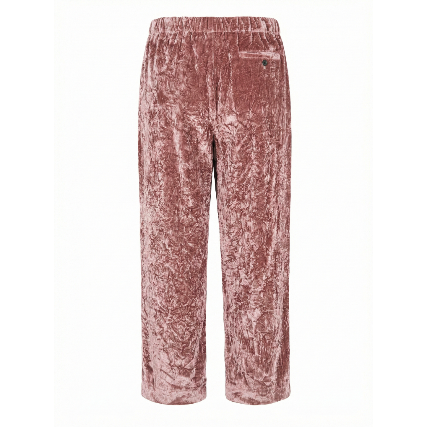 Trace Pleated Crushed Velvet Drawstring Trousers
