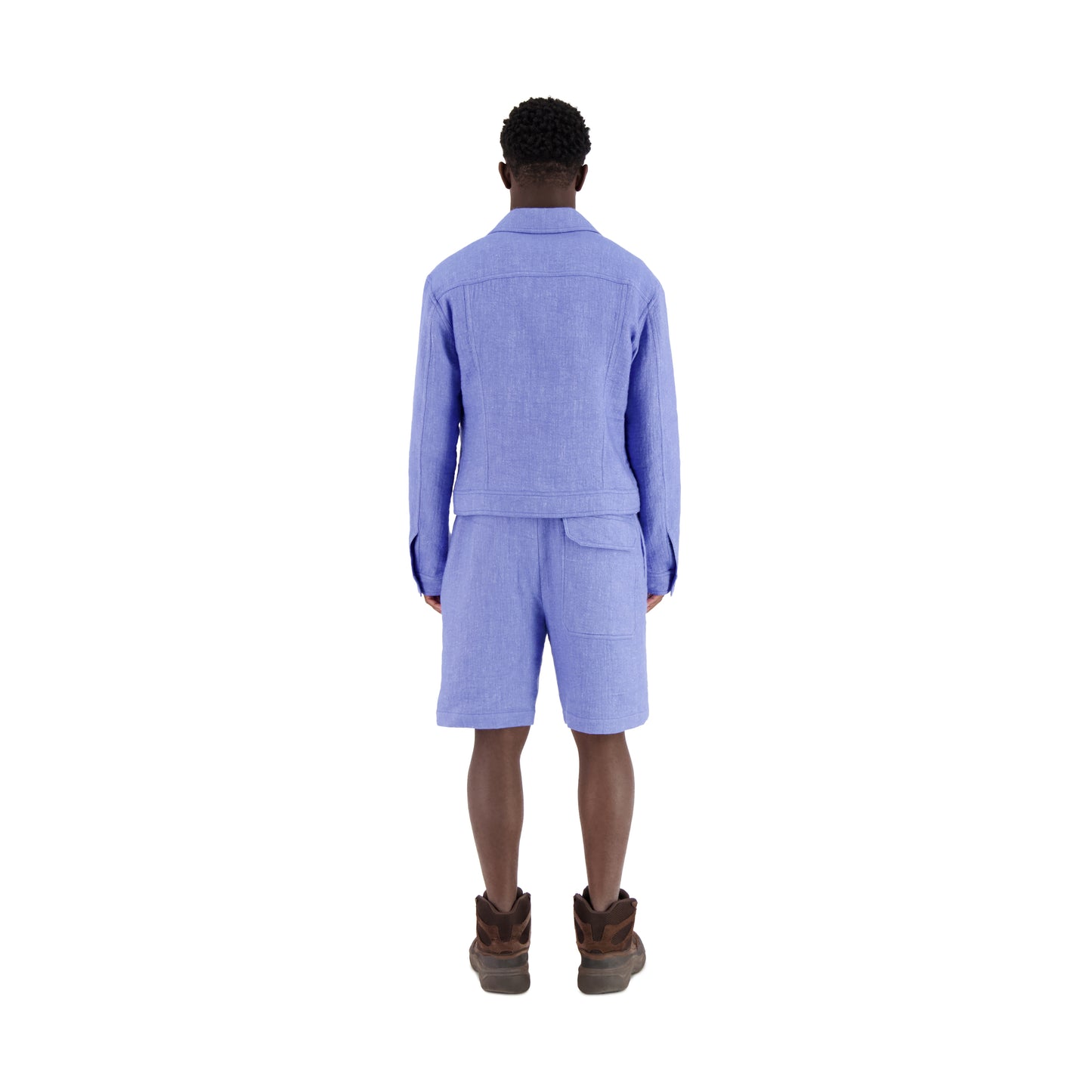 Lilo Unlined Trucker Lofty Wool Blend Jacket Sky Blue