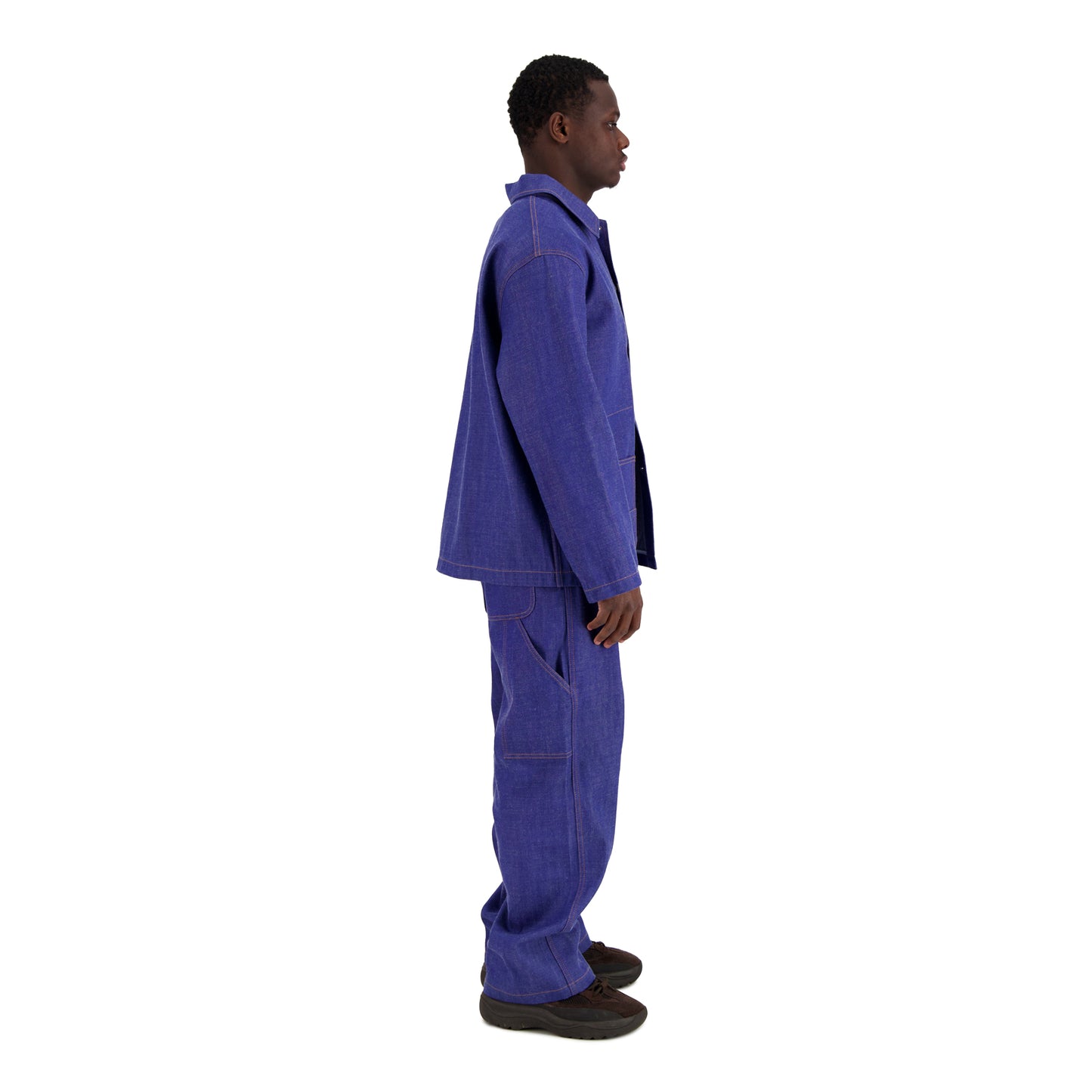 Bill Unlined Denim Workwear Jacket Blue Raw Denim