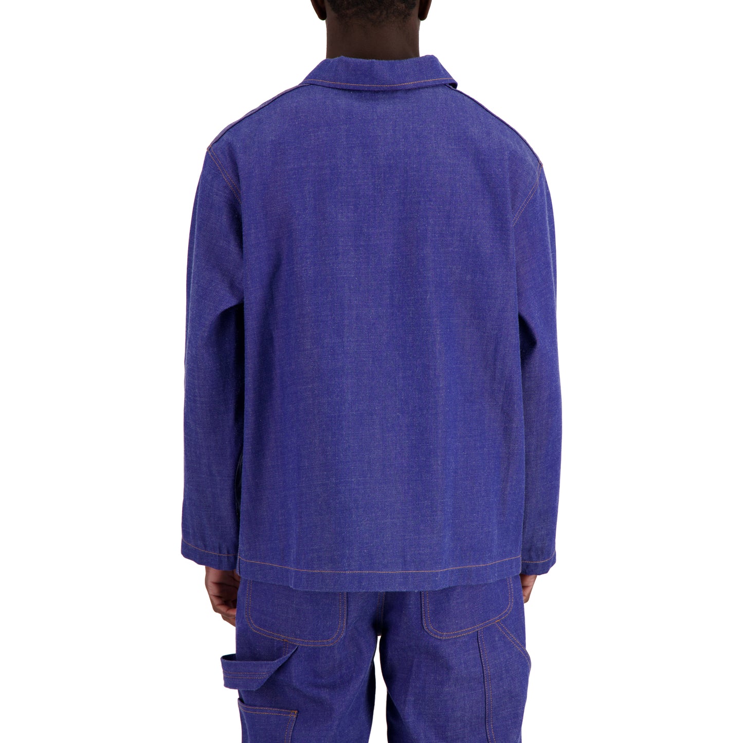 Bill Unlined Denim Workwear Jacket Blue Raw Denim