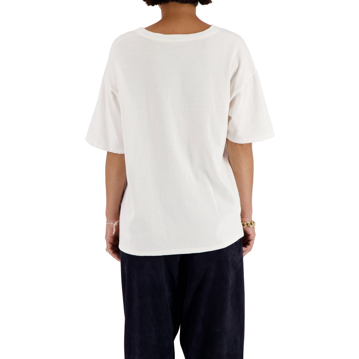 Peter Jersey Cotton Octopus Embroided T Shirt White
