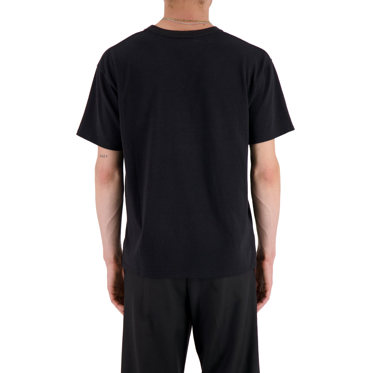 Peter Jersey Cotton Octopus Embroided T Shirt Black