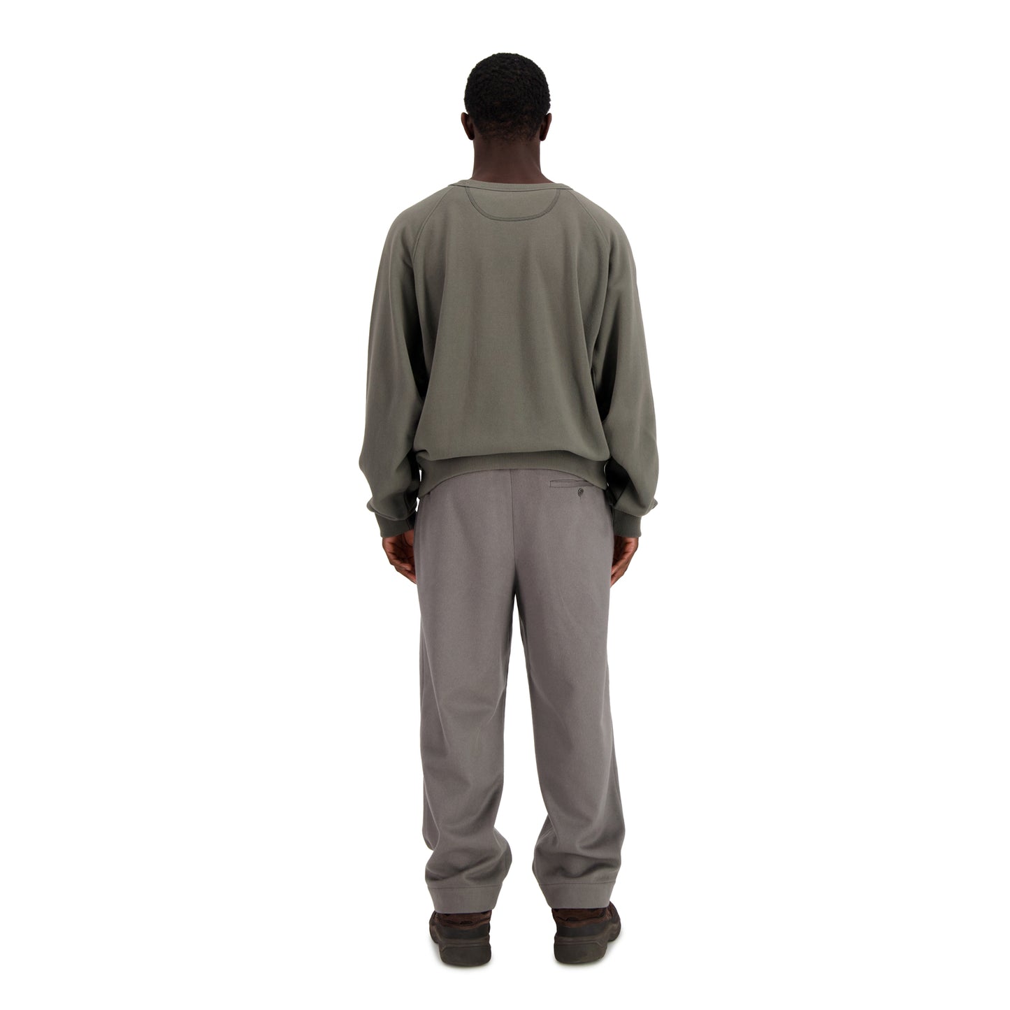 Joseph Jersey Cotton Crew Neck Weimaraner Grey