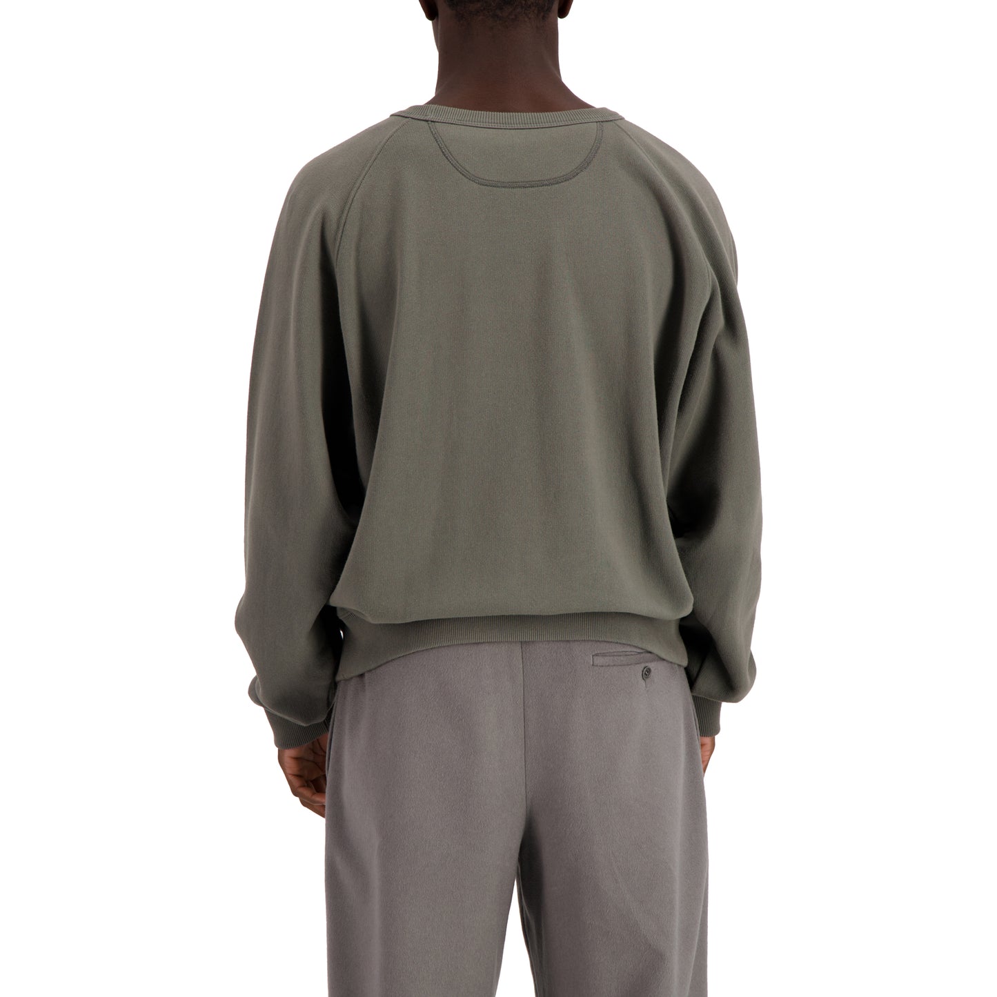 Joseph Jersey Cotton Crew Neck Weimaraner Grey