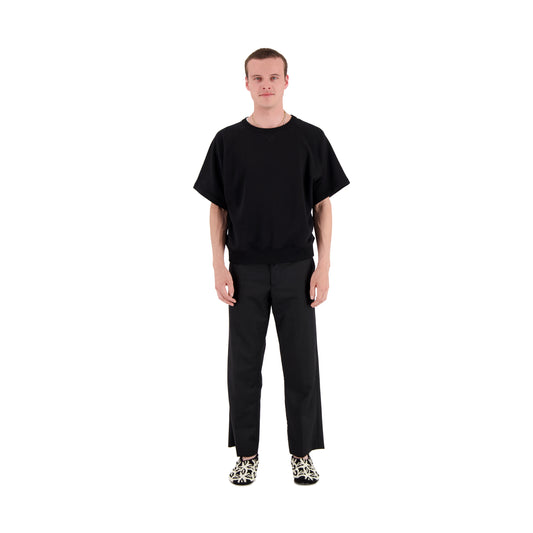 Sigmar Jersey Cotton Short Sleeve Crew Neck Black