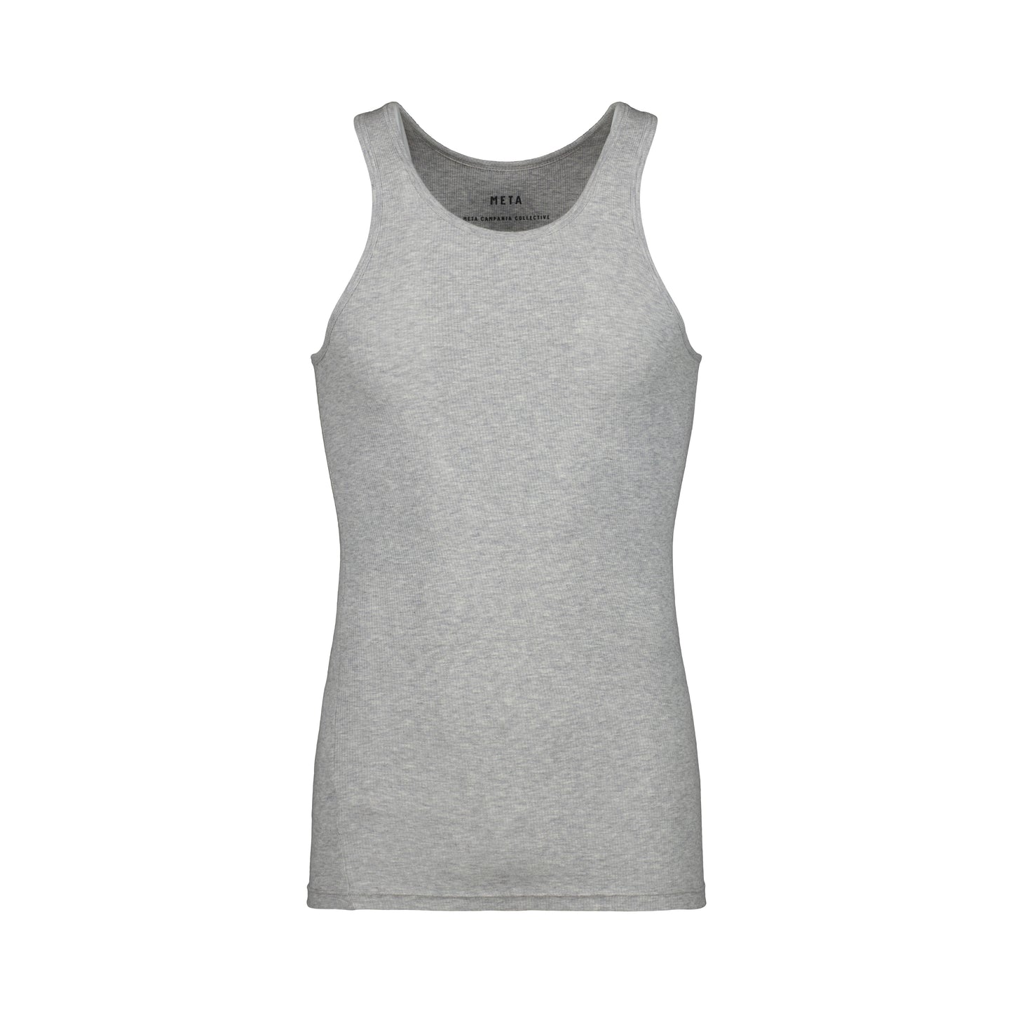 Francis Jersey Rib Tank Top Grey Melange
