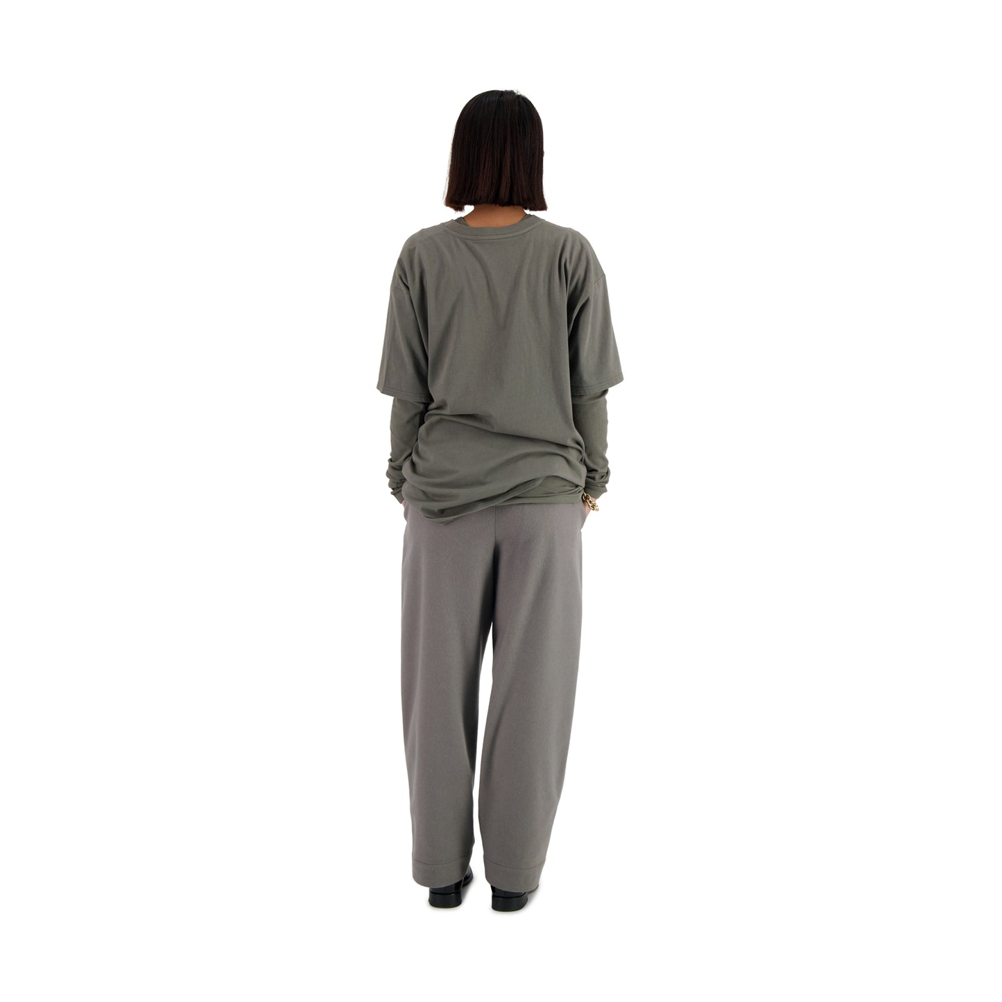 Peter Jersey Cotton T Shirt Weimaraner Grey