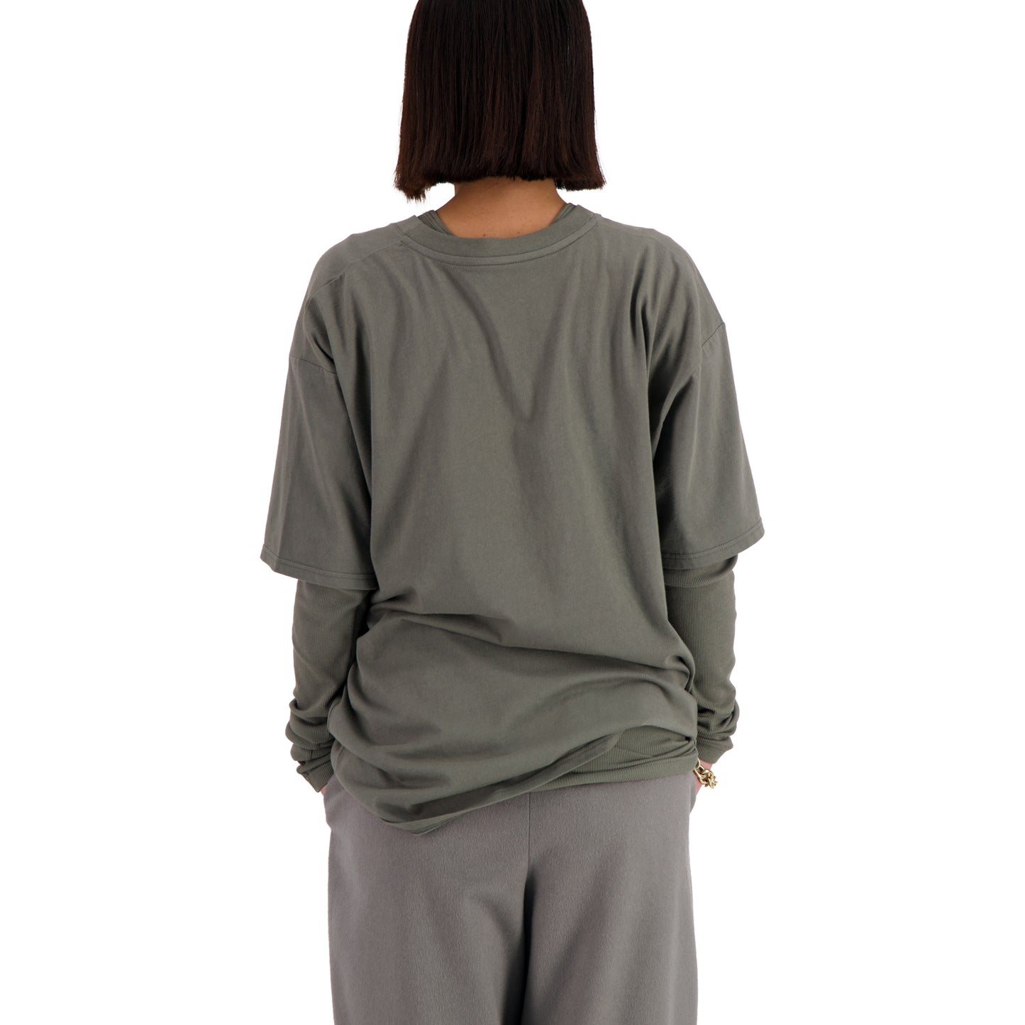 Peter Jersey Cotton T Shirt Weimaraner Grey