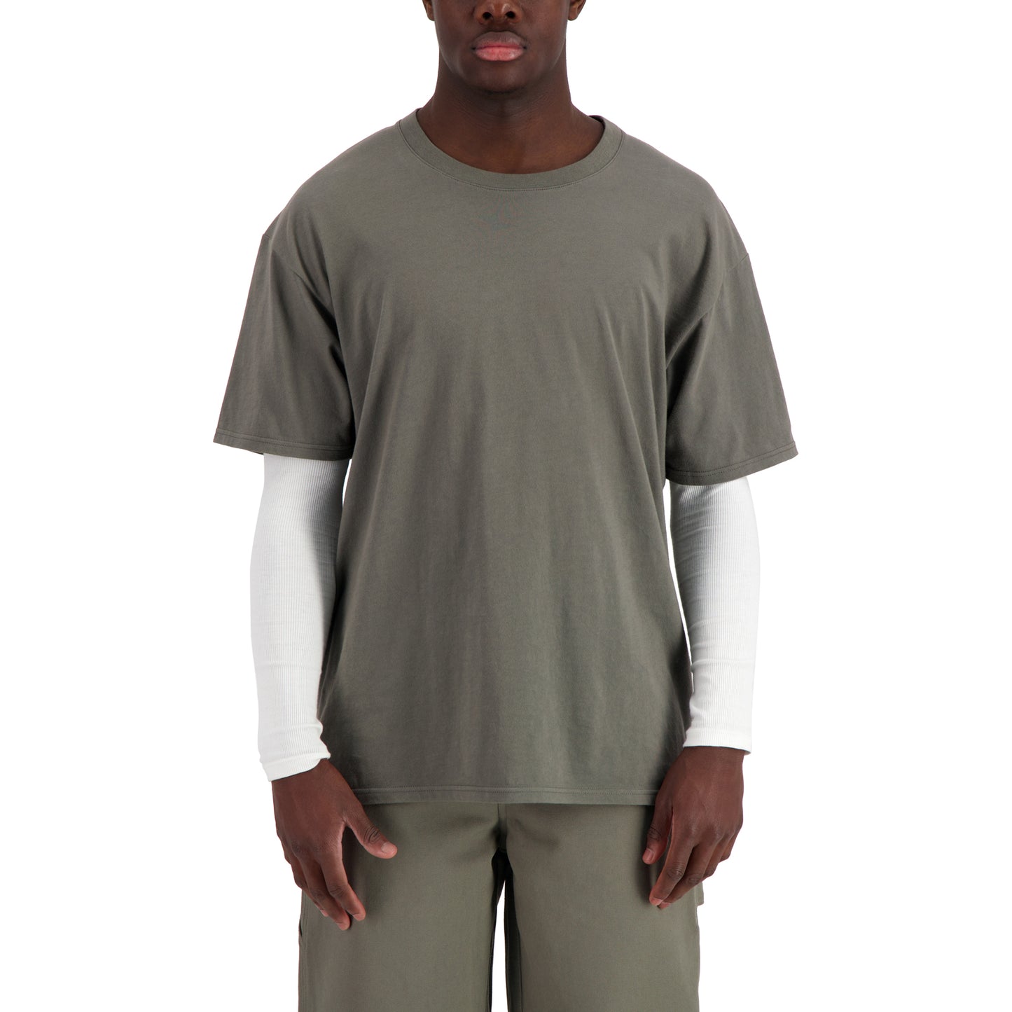 Peter Jersey Cotton T Shirt Weimaraner Grey