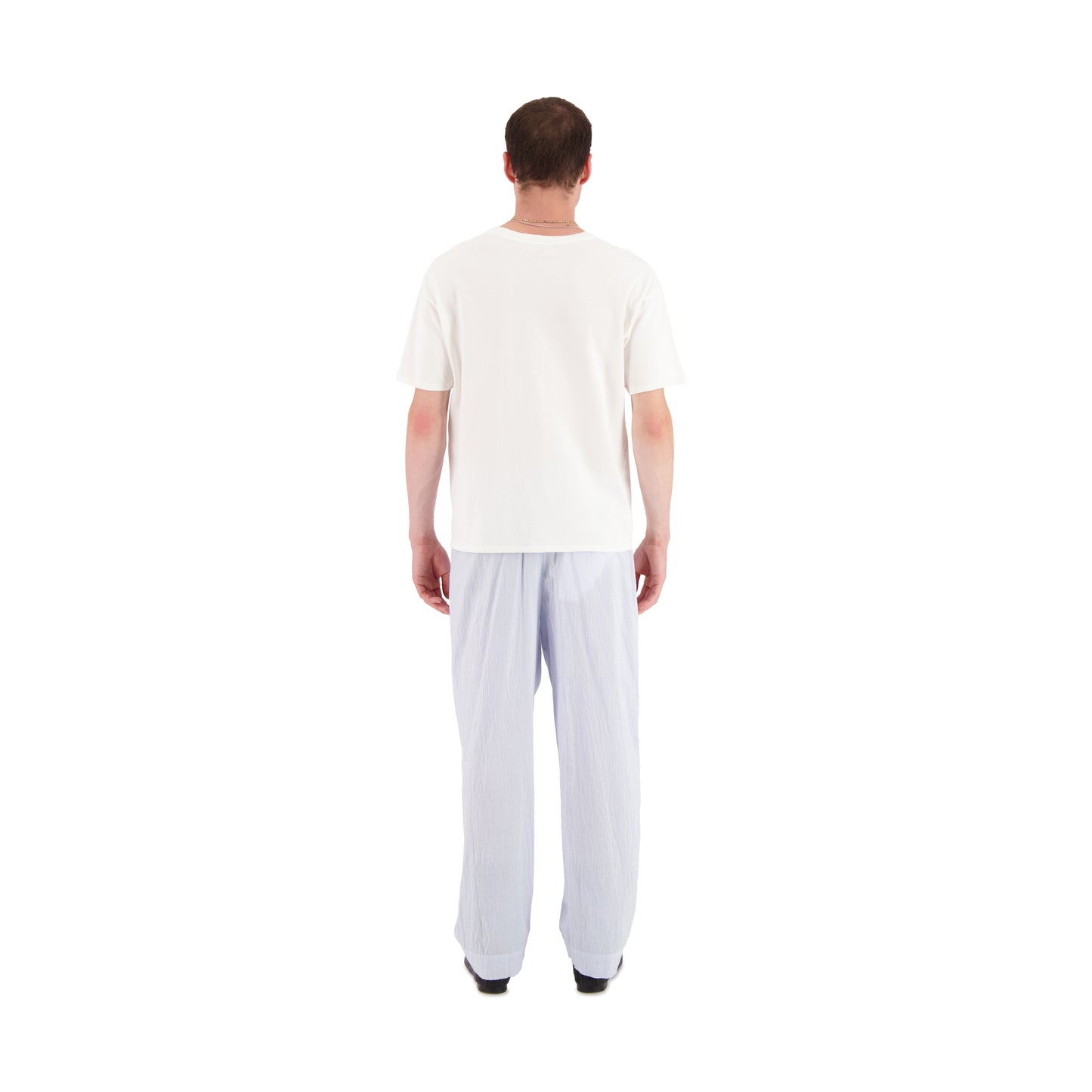 Peter Dolphin Print Jersey Cotton T Shirt White