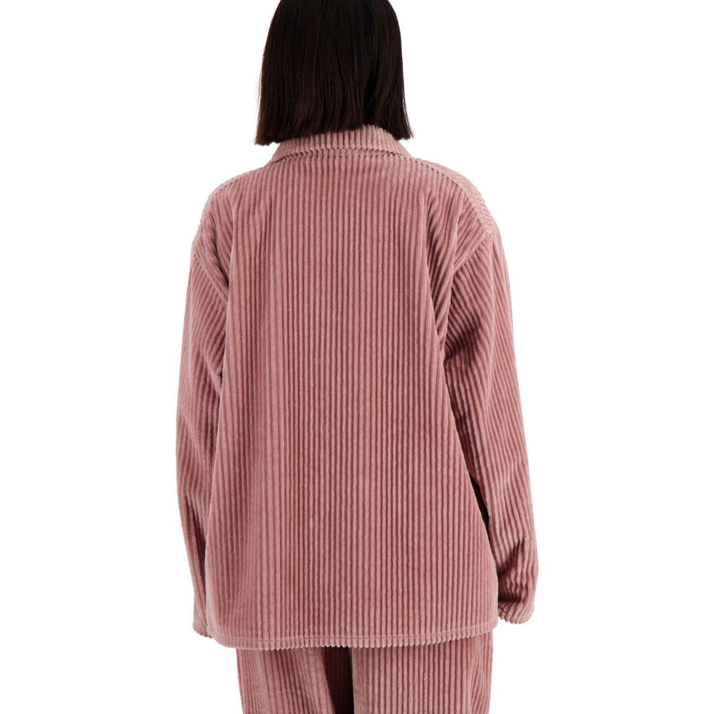 Bill Unlined Exaggerated Wale Cotton Corduroy Workwear Jacket Antique Pink