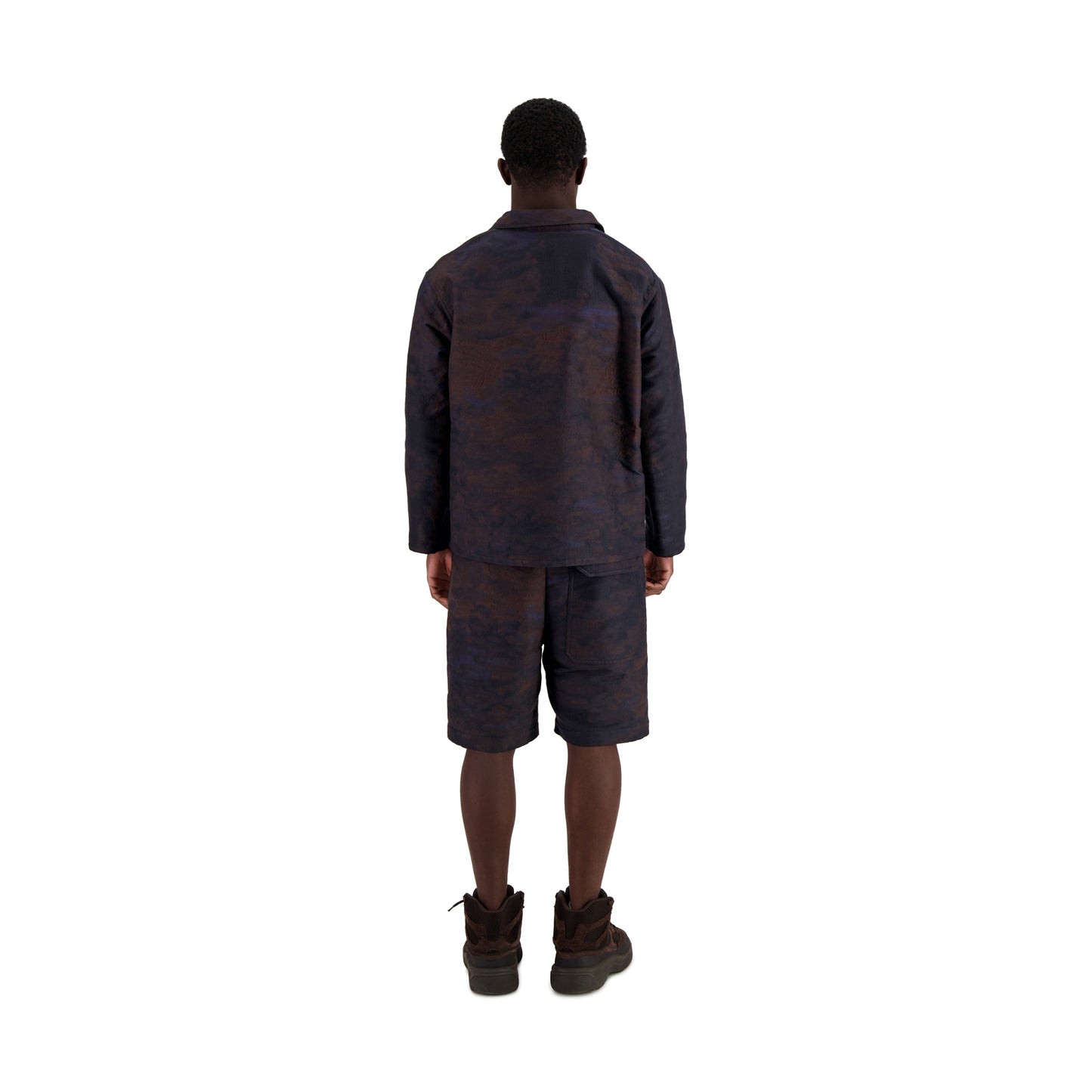 Bill Unlined Cotton Silk Jacquard Workwear Jacket Multi-Color