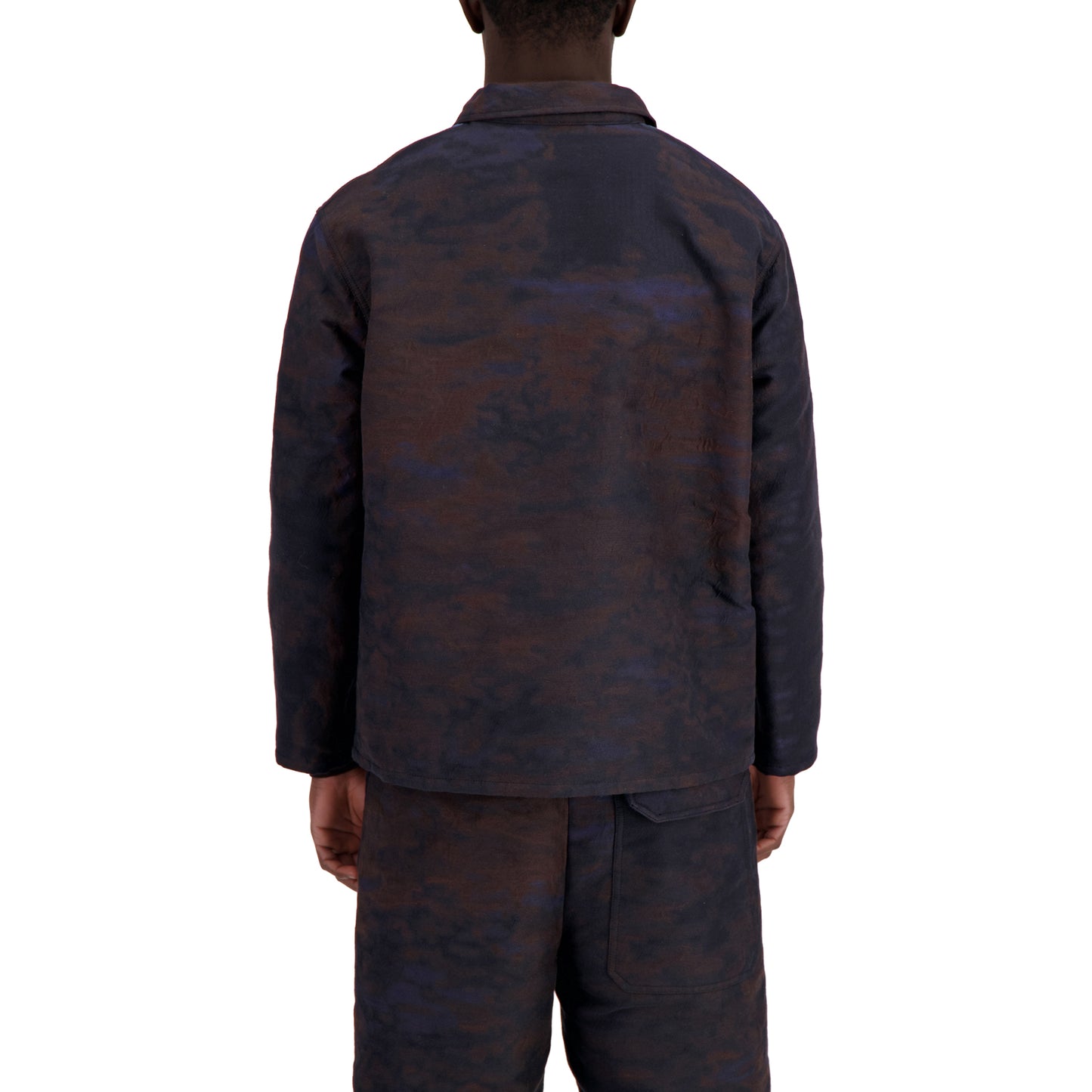 Bill Unlined Cotton Silk Jacquard Workwear Jacket Multi-Color