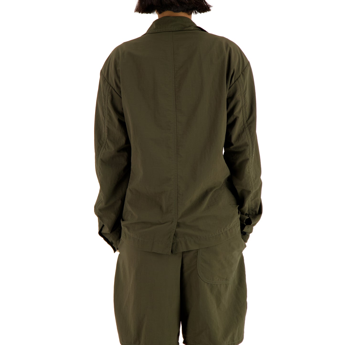 Julian Selflined Nylon Shirt Jacket Dark Khaki Brown
