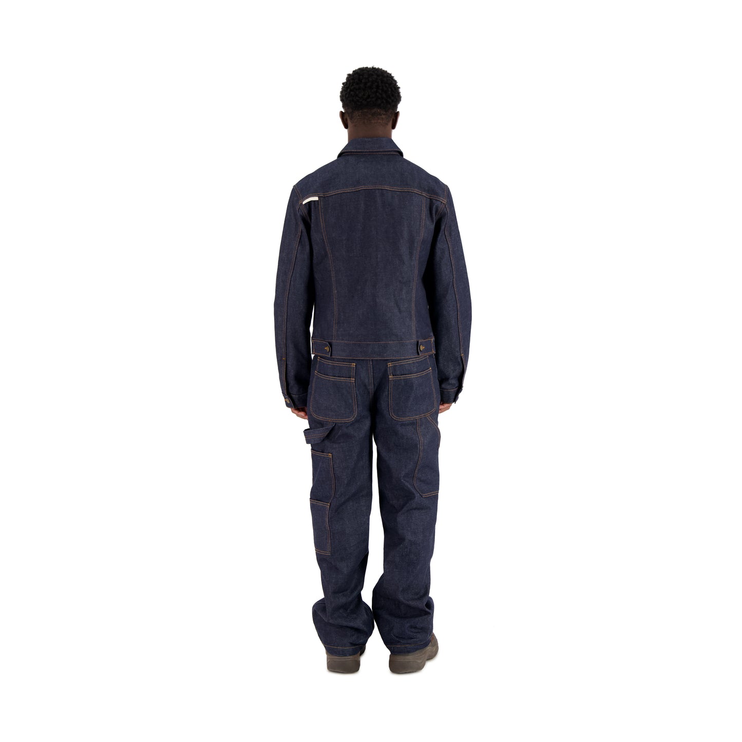 Lilo Unlined Trucker Raw Denim Jacket Midnight Blue