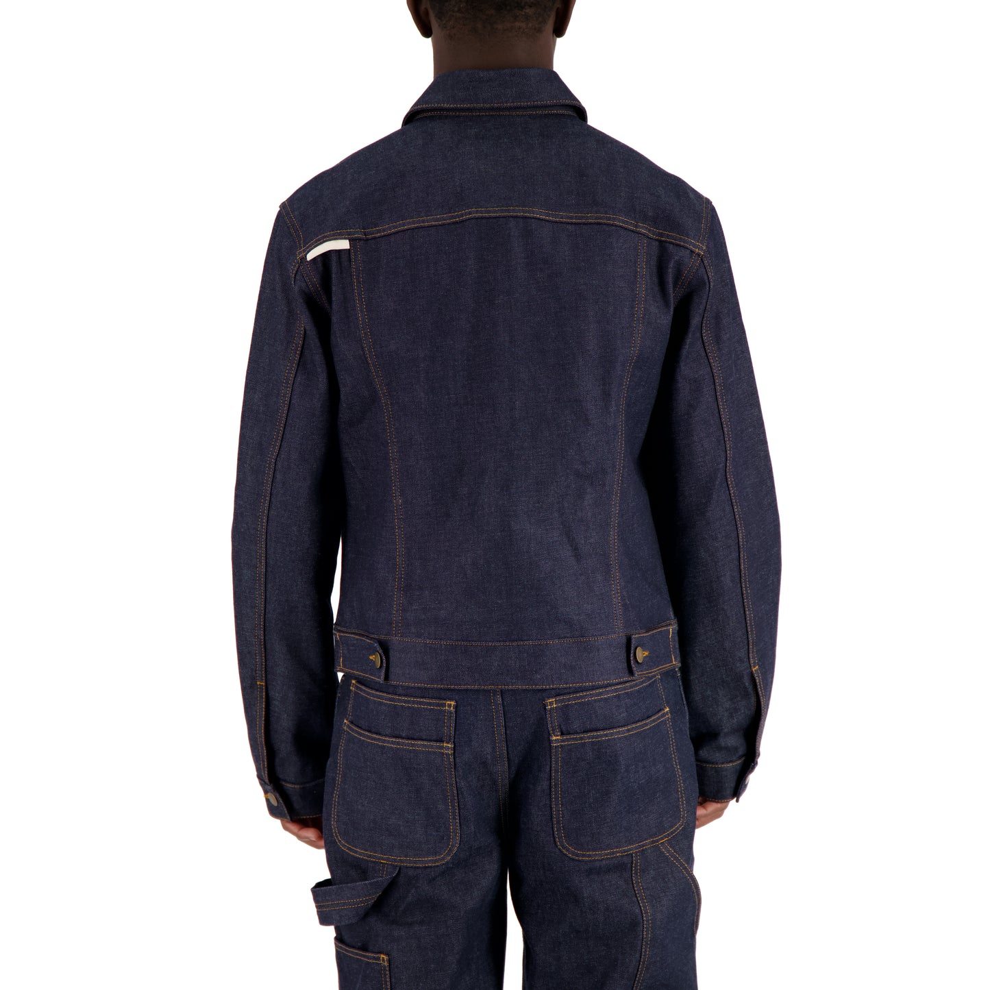 Lilo Unlined Trucker Raw Denim Jacket Midnight Blue