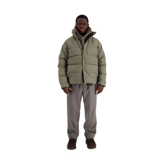 Rob Cotton Down Bomber Weimaraner Grey + Dark Chocolate Brown