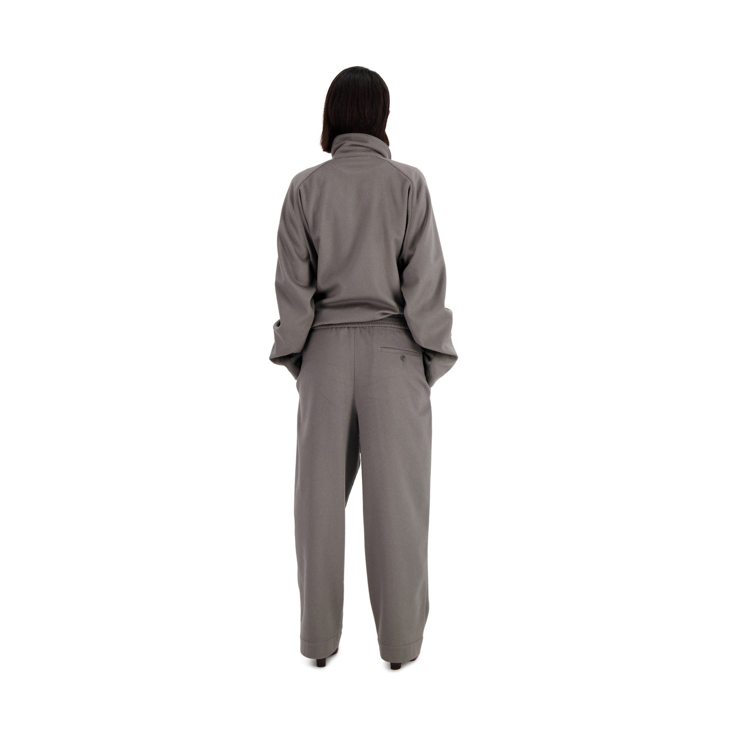 Ed Unlined Cashmere Drawstring Trousers Weimaraner Grey