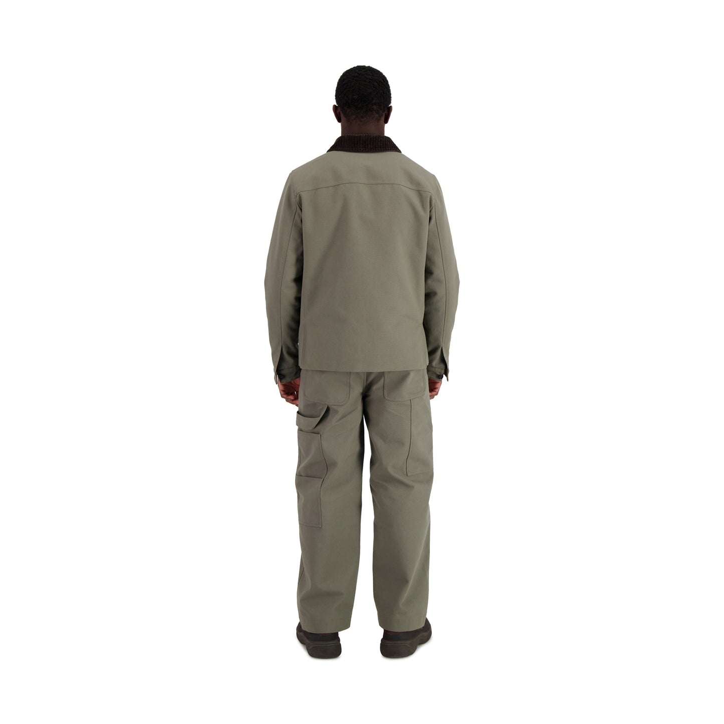 Owen Oxford Weave Cotton Coaching Jacket Weimaraner Grey