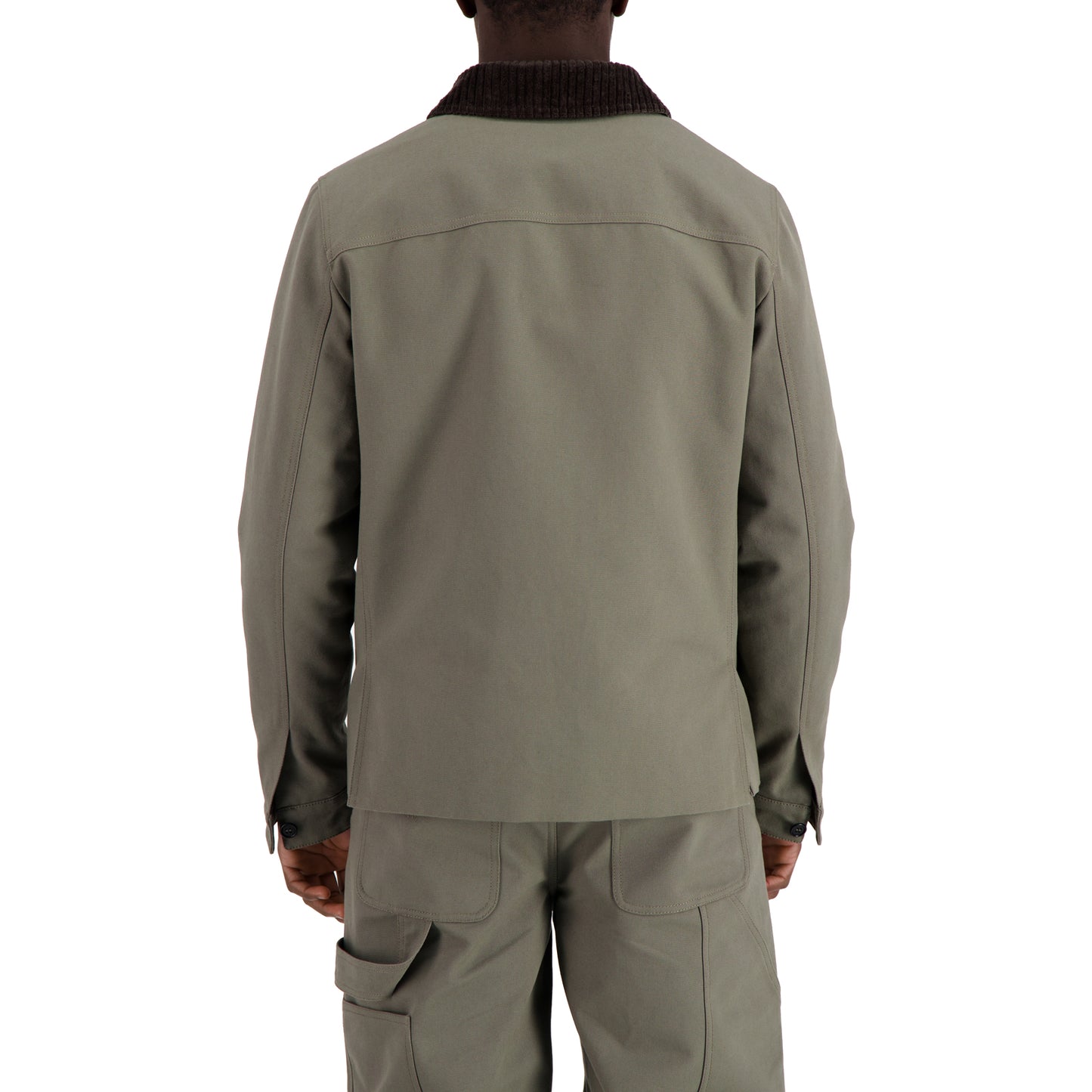 Owen Oxford Weave Cotton Coaching Jacket Weimaraner Grey