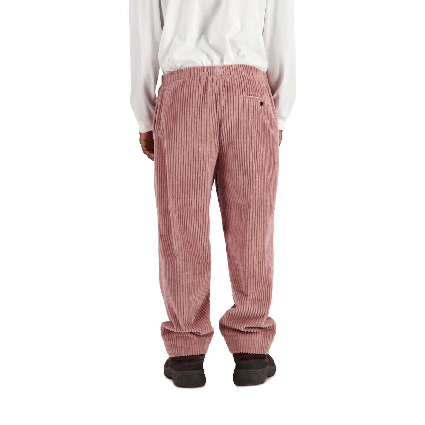 Ed Unlined Exaggerated Cotton Corduroy Drawstring Trousers Antique Pink