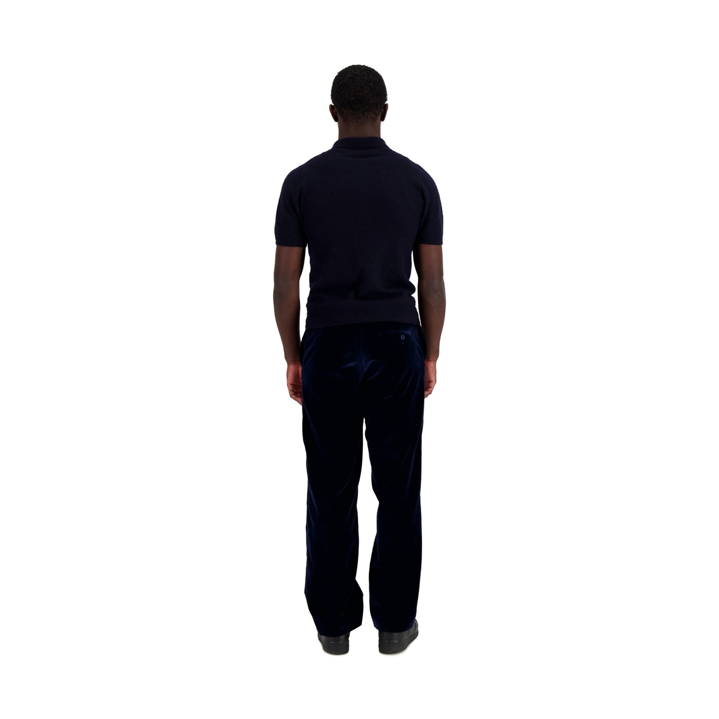 Joel Felted Cashmere Polo Midnight Blue