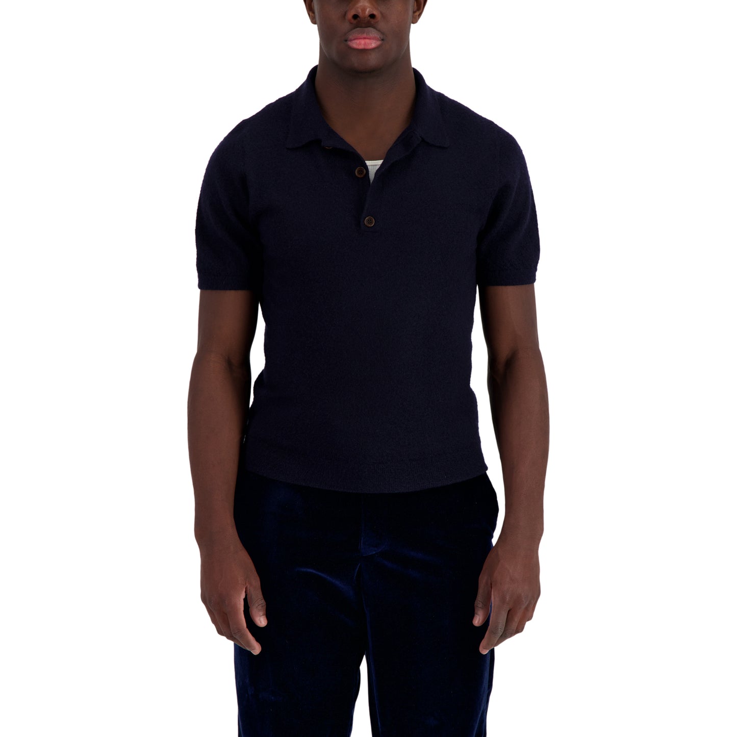 Ed Unlined Cashmere Drawstring Trousers Black