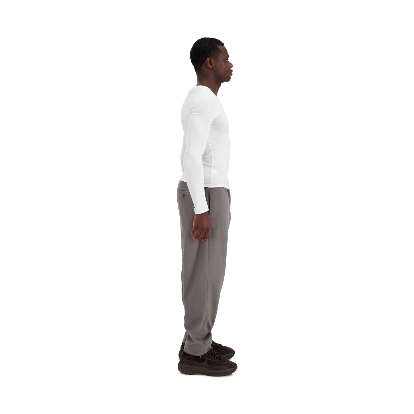 Ed Unlined Cashmere Drawstring Trousers Weimaraner Grey