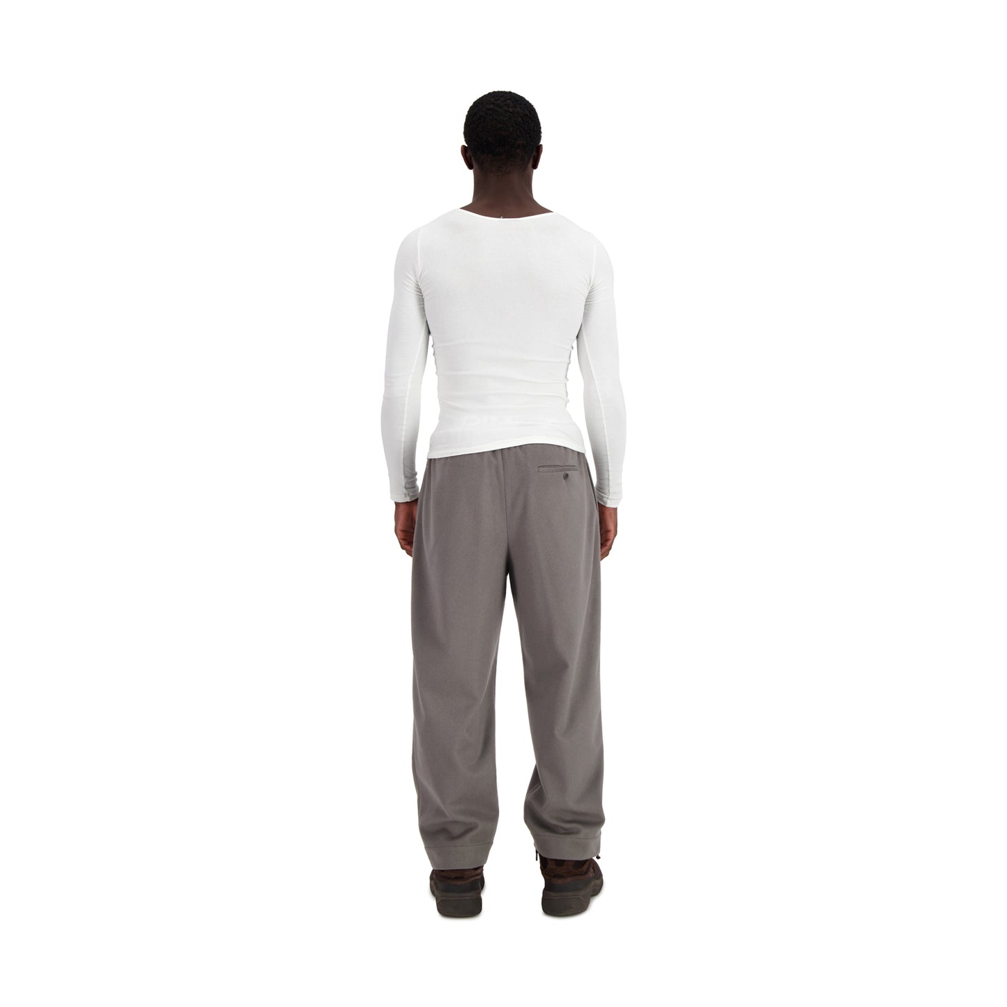 Ed Unlined Cashmere Drawstring Trousers Weimaraner Grey
