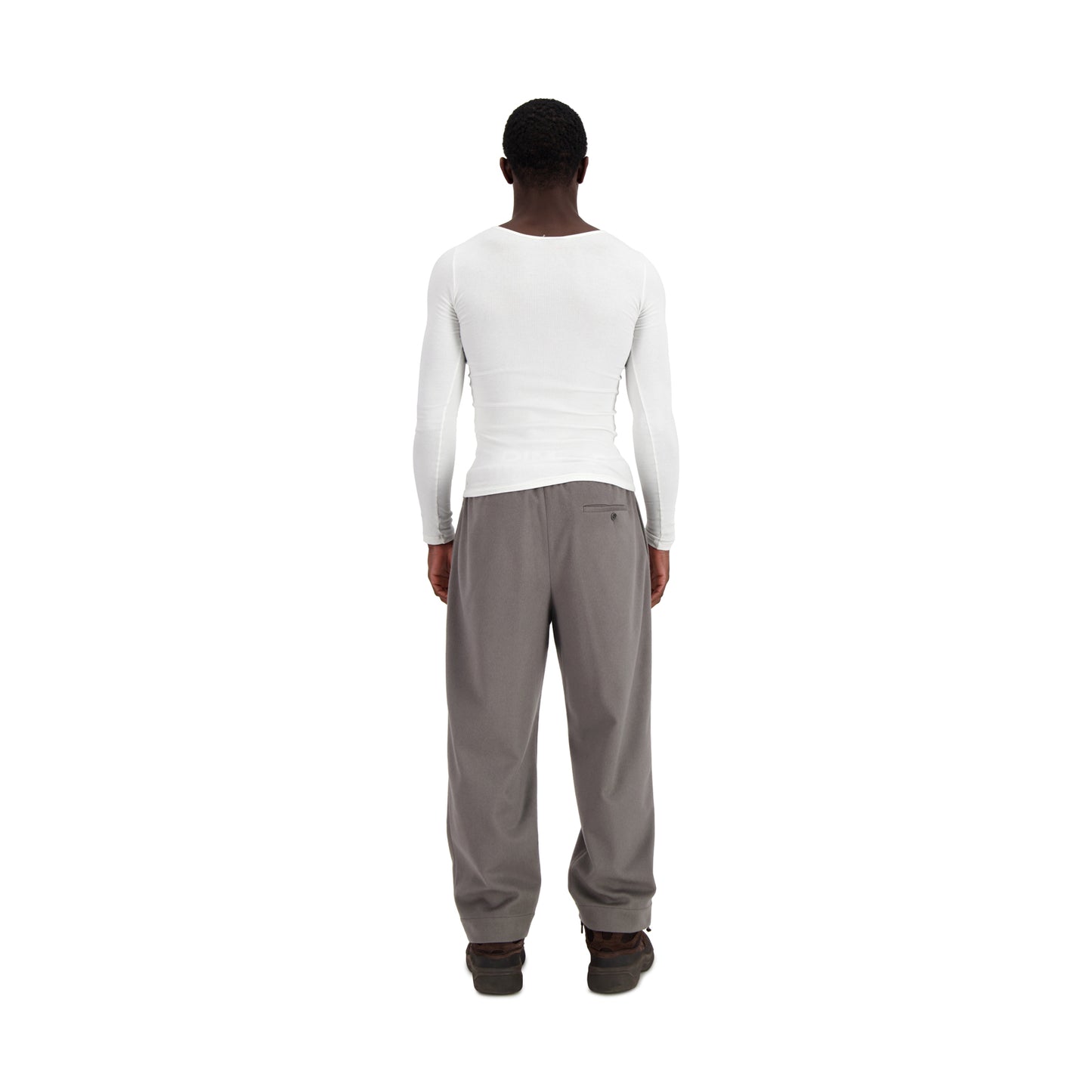Ed Unlined Cashmere Drawstring Trousers Weimaraner Grey
