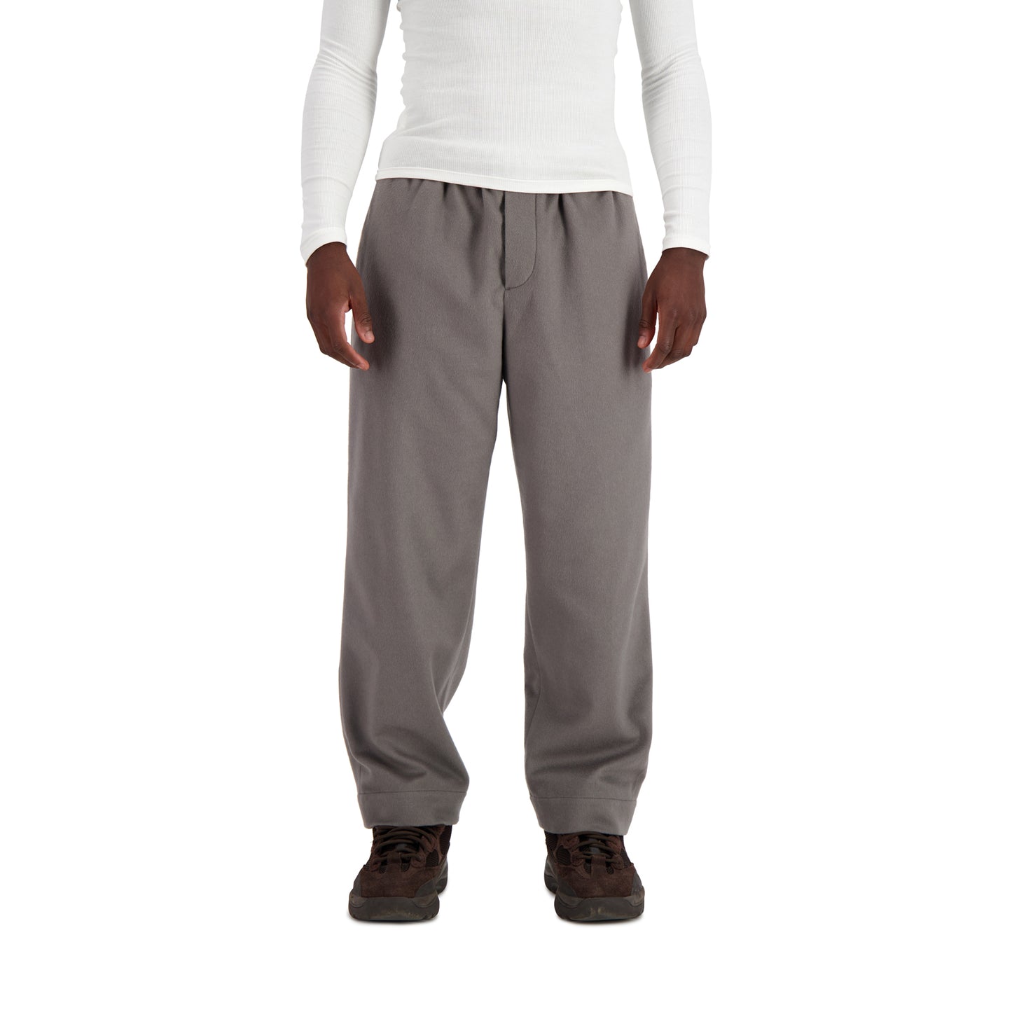 Ed Unlined Cashmere Drawstring Trousers Weimaraner Grey
