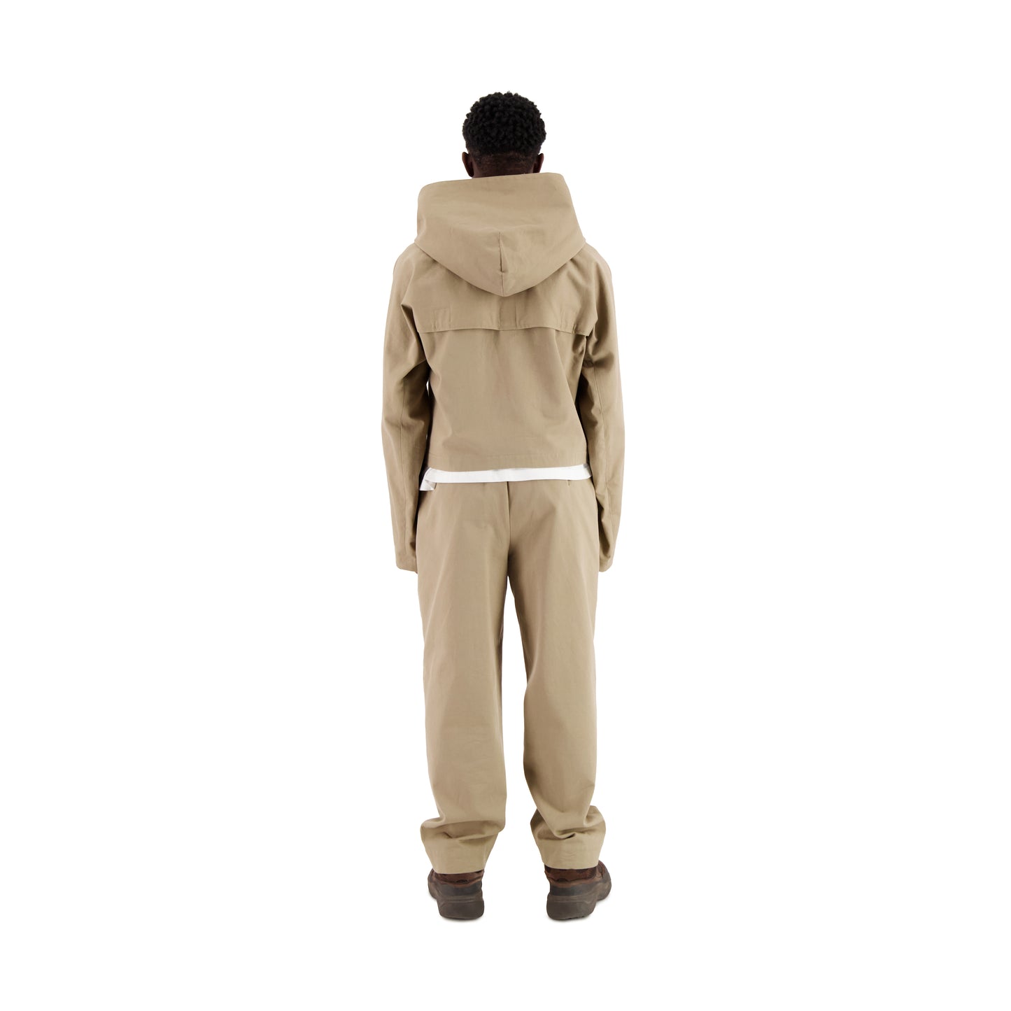 Georg Unlined Hooded Cotton Blouson Beige