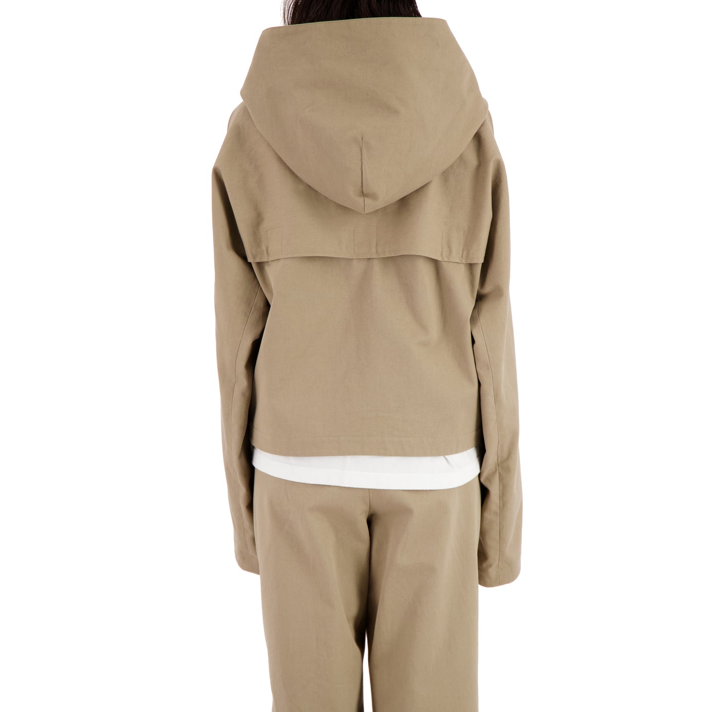 Georg Unlined Hooded Cotton Blouson Beige