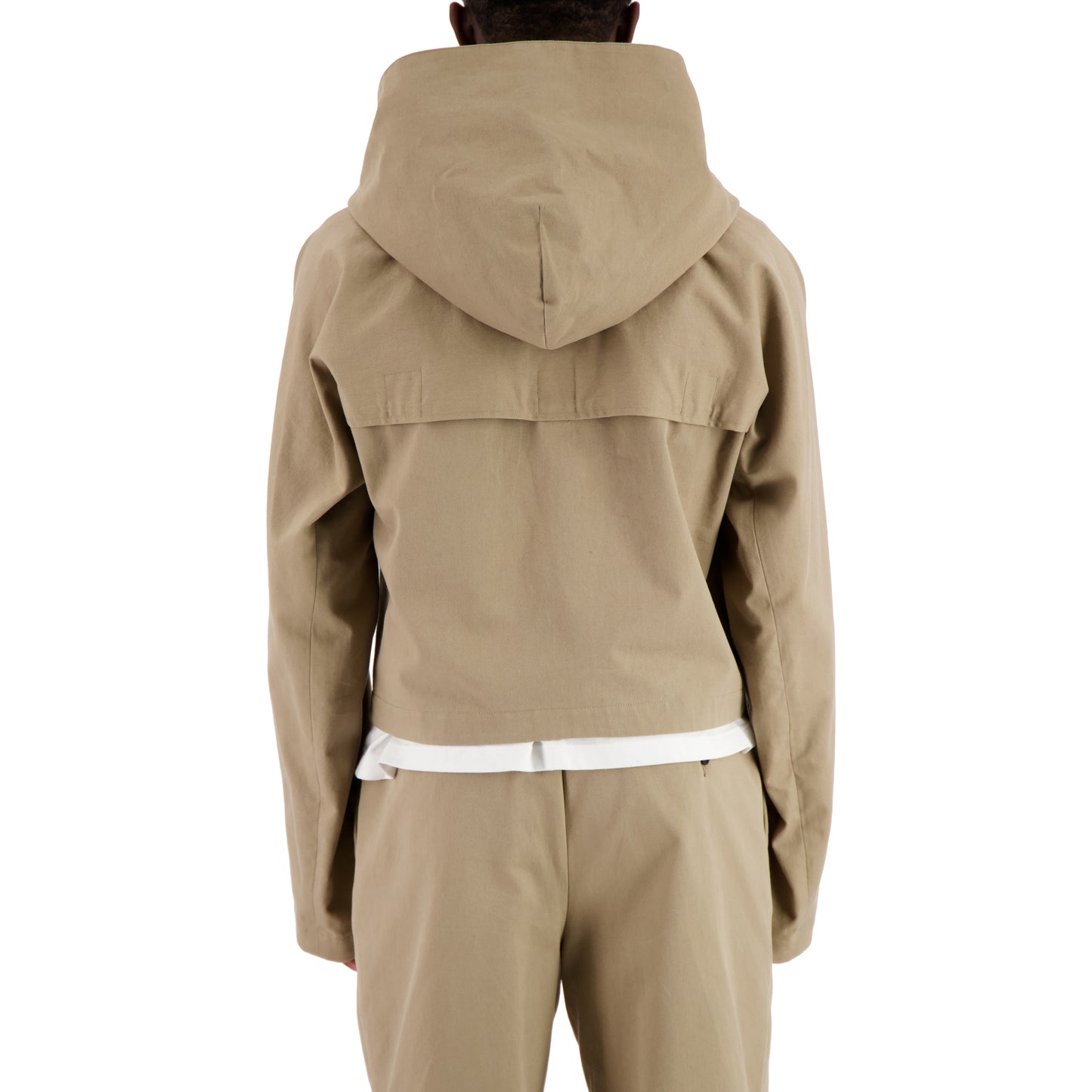 Georg Unlined Hooded Cotton Blouson Beige