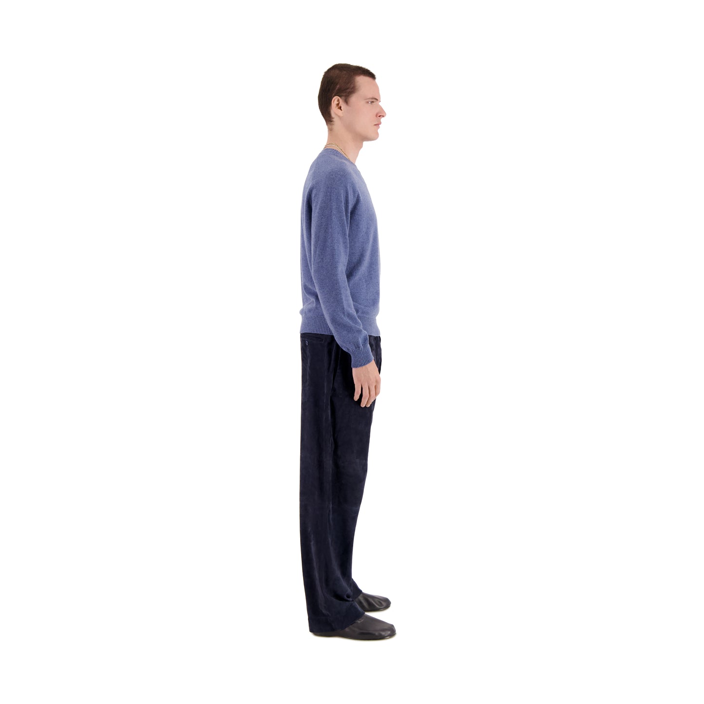 Jack Crew Neck Cashmere Sweater Dark Ice Blue