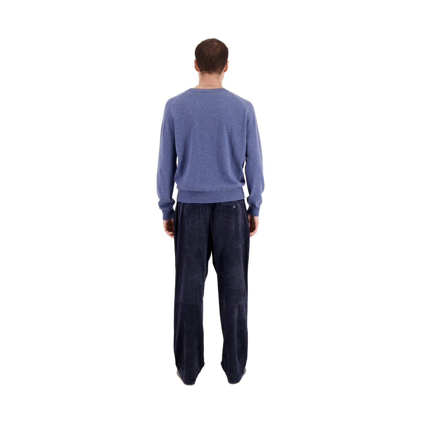 Jack Crew Neck Cashmere Sweater Dark Ice Blue