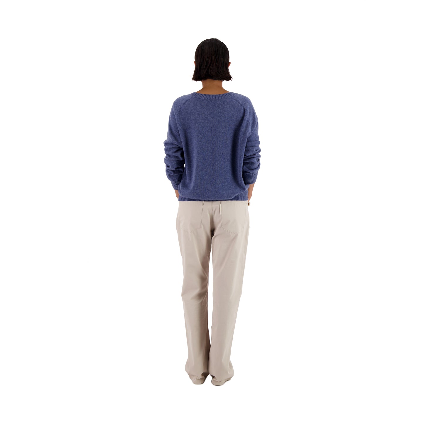 Jack Crew Neck Cashmere Sweater Dark Ice Blue