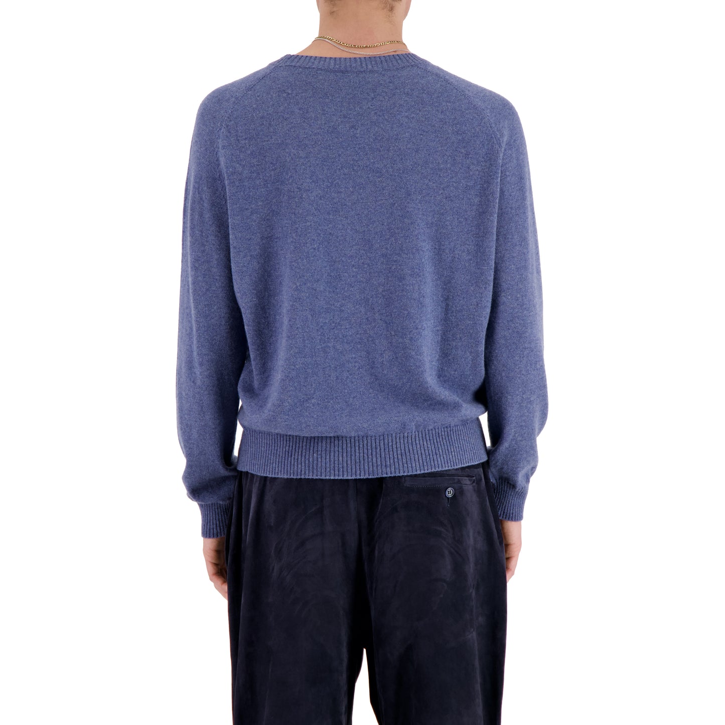 Jack Crew Neck Cashmere Sweater Dark Ice Blue
