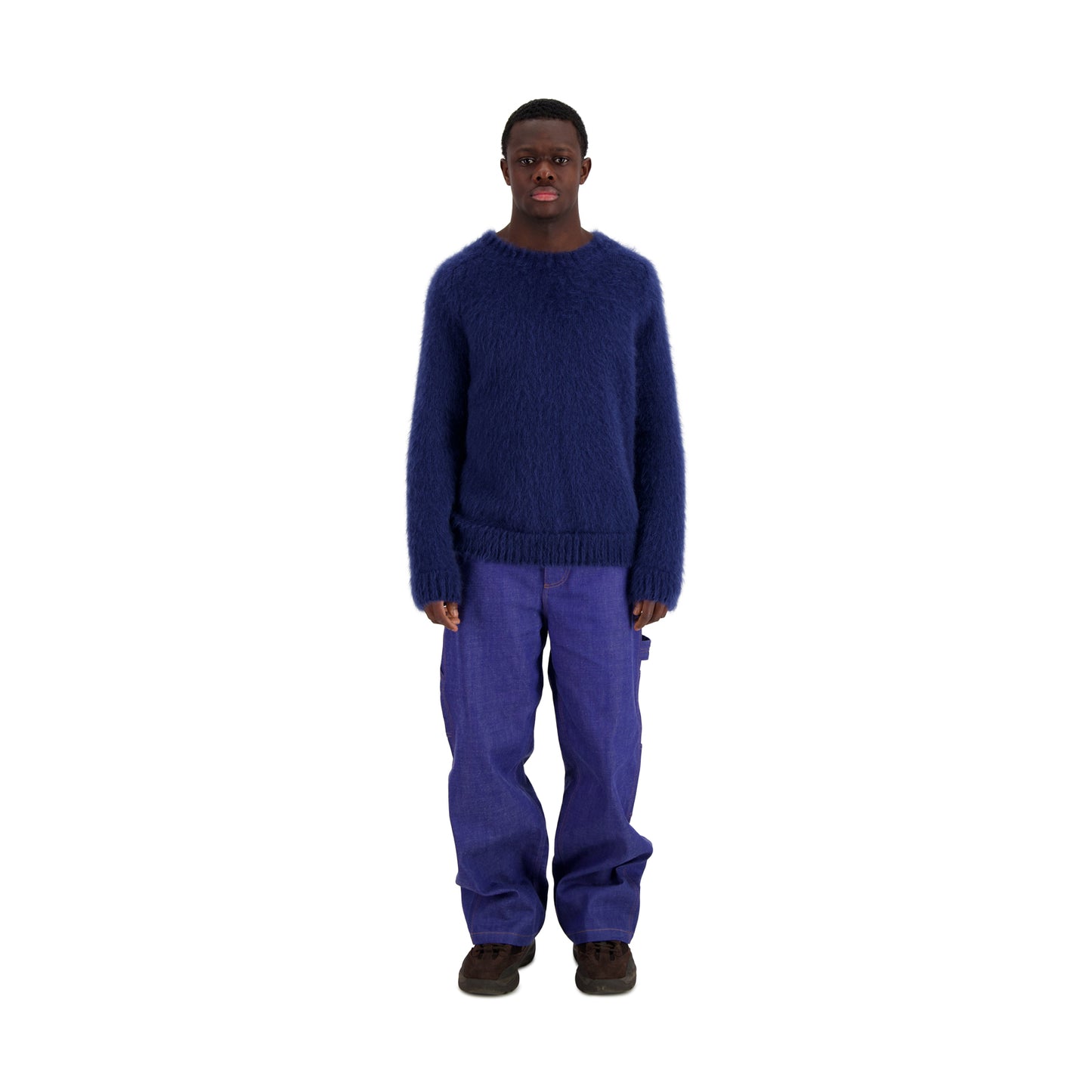 Jack Crew Neck Mohair Sweater Dark Sky Blue