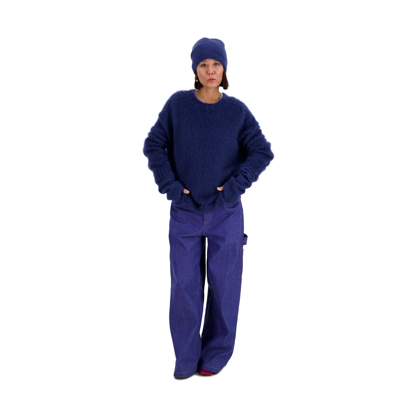 Jack Crew Neck Mohair Sweater Dark Sky Blue