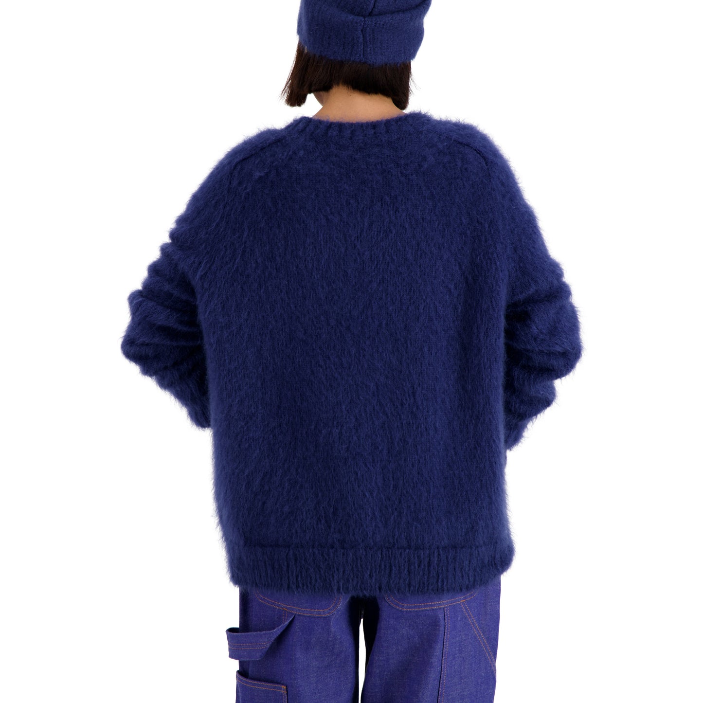Jack Crew Neck Mohair Sweater Dark Sky Blue