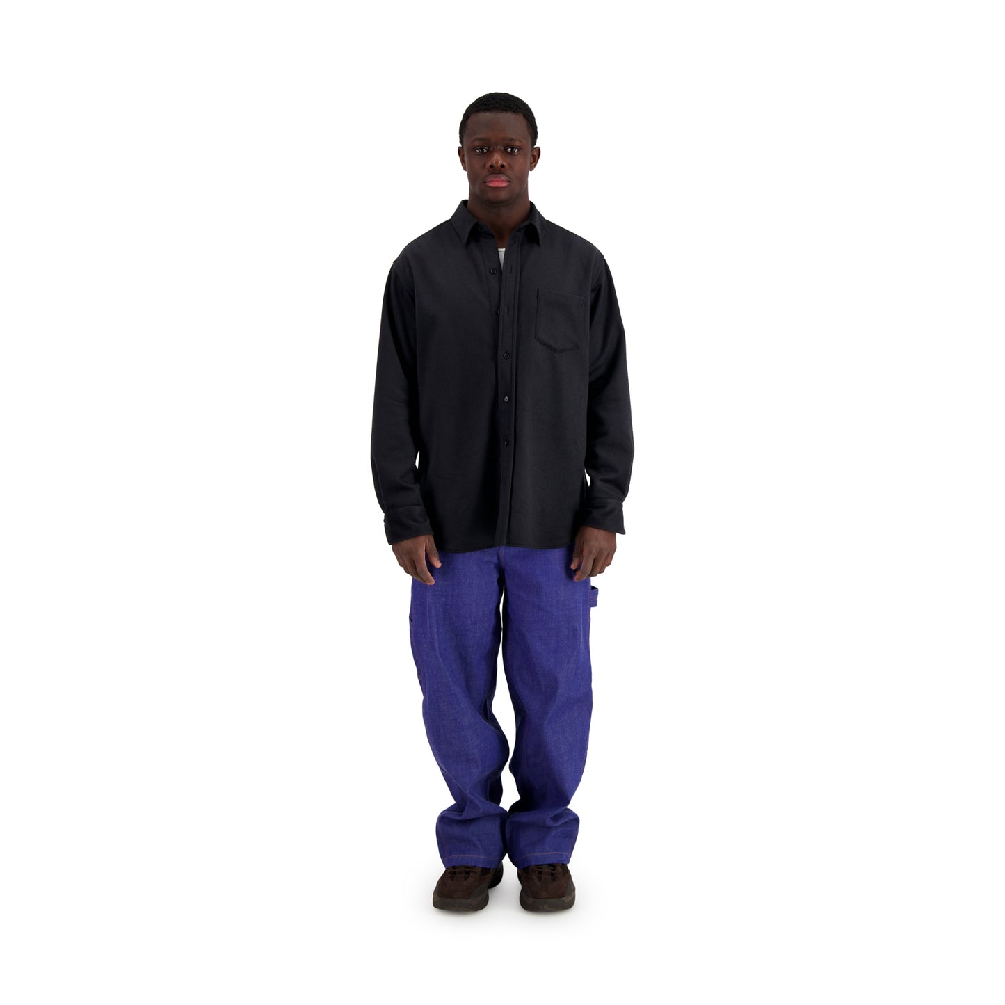 Pablo Exaggerated Unlined Midnight Blue