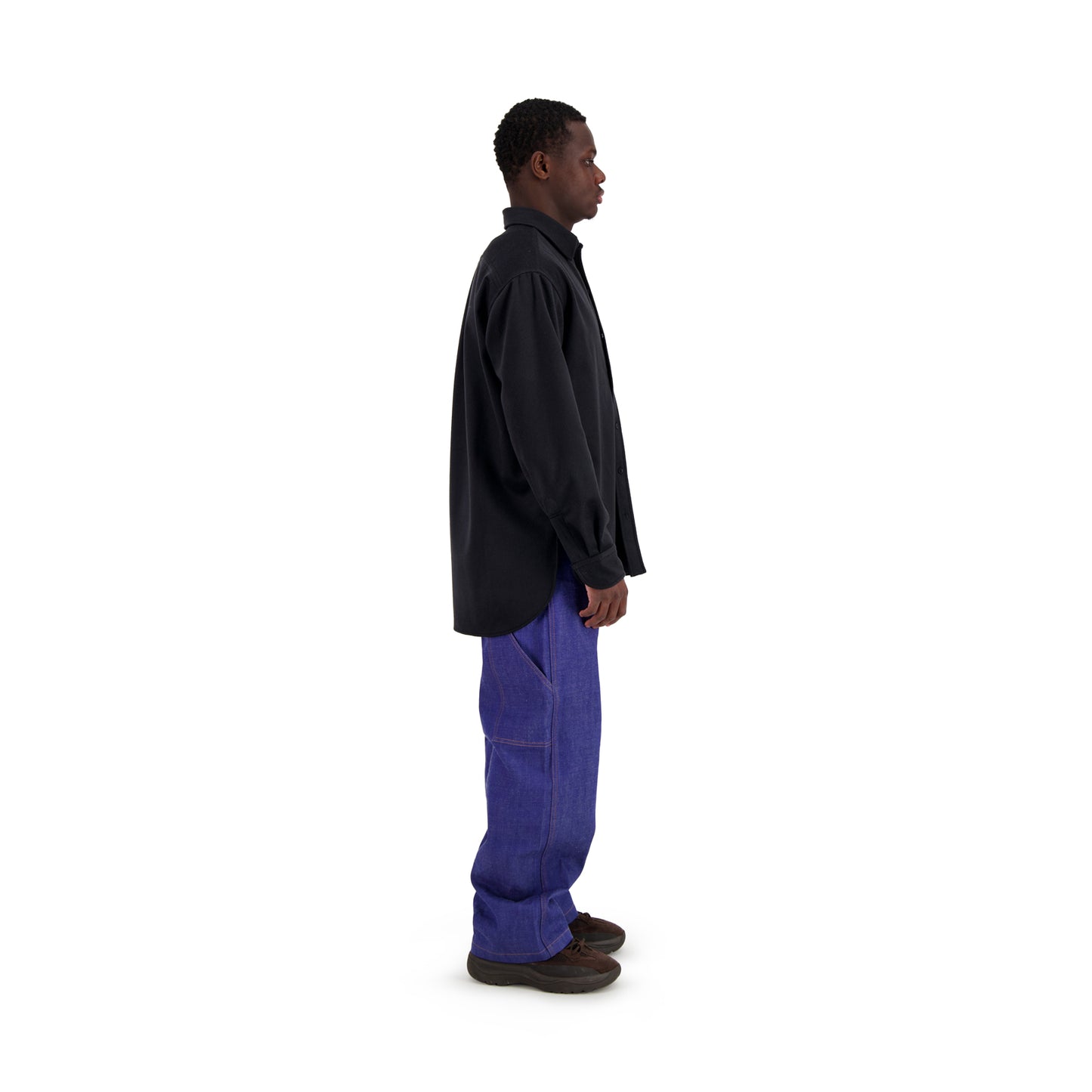 Pablo Exaggerated Unlined Midnight Blue