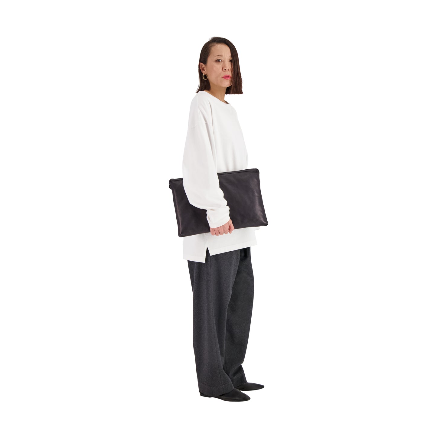 Gustav Downfilled Calf Leather Laptop Bag