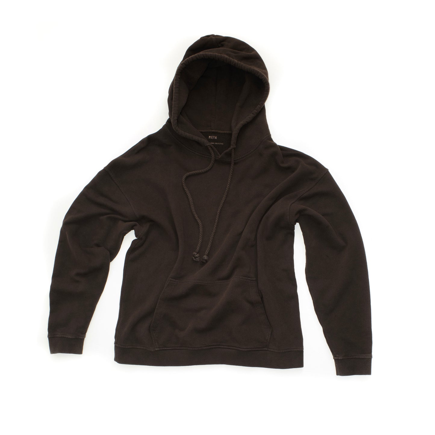 Joseph Jersey Cotton Hoodie Dark Chocolate Brown